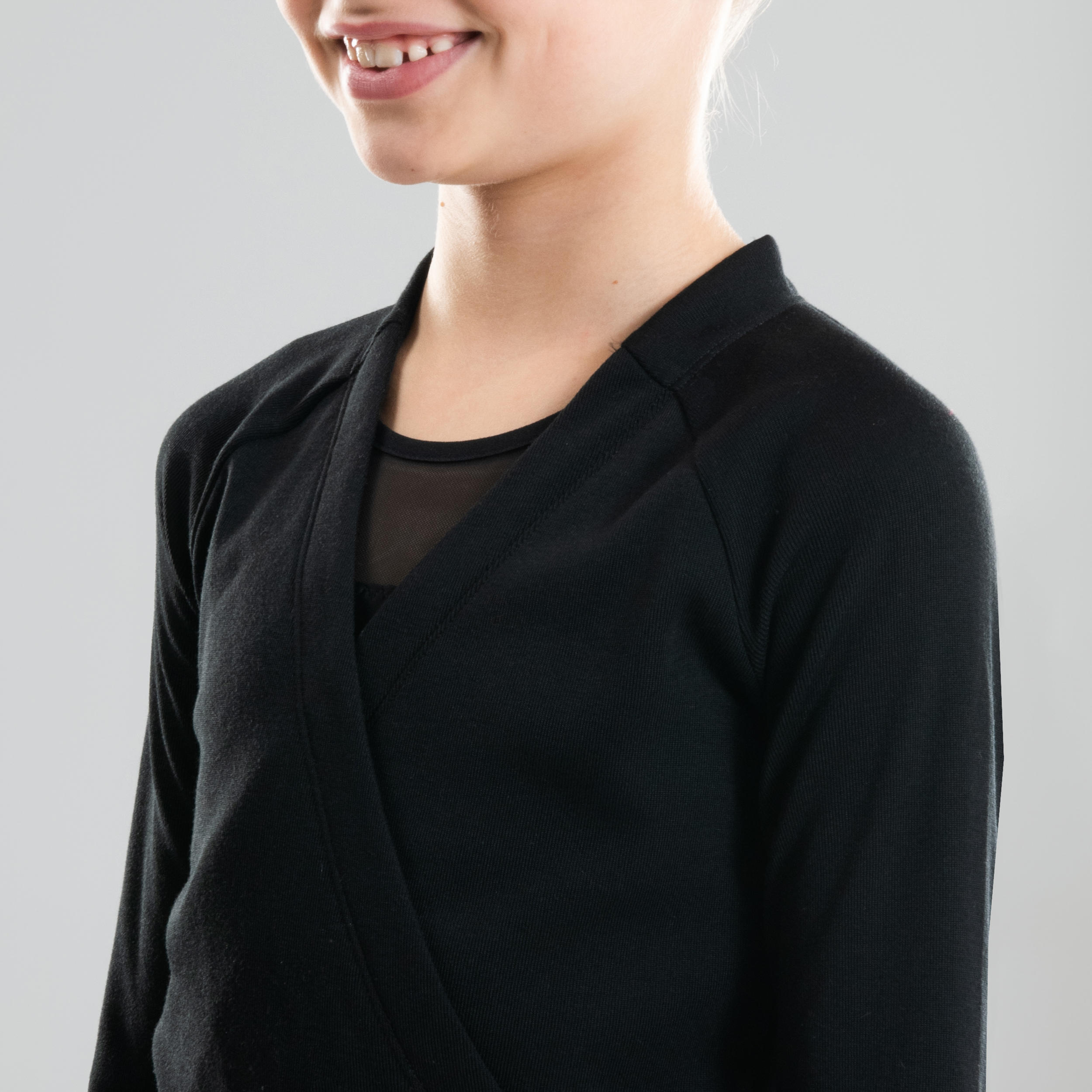 Ballet Wrap Top - Black