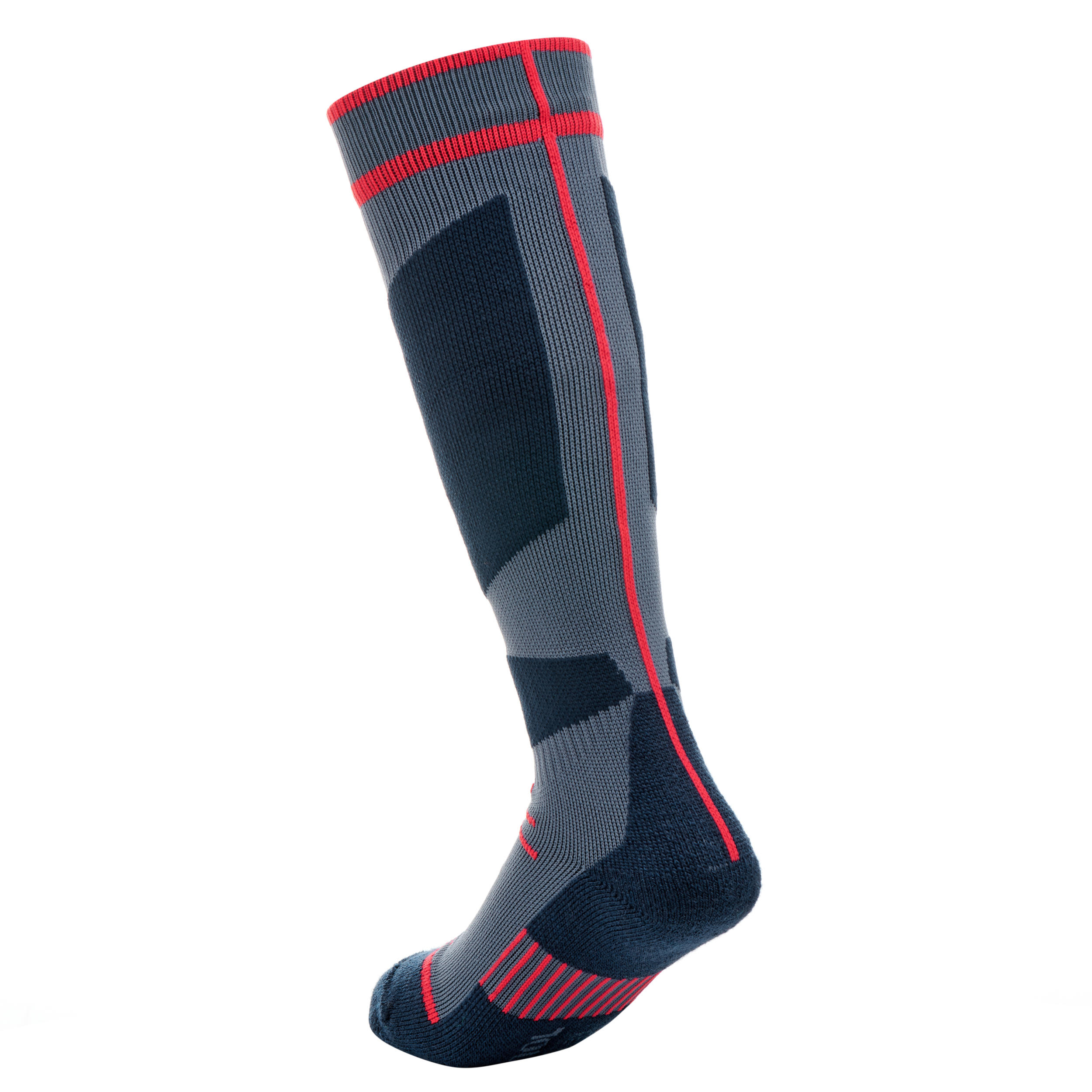 Kidsâ Ski Socks - 500 Blue