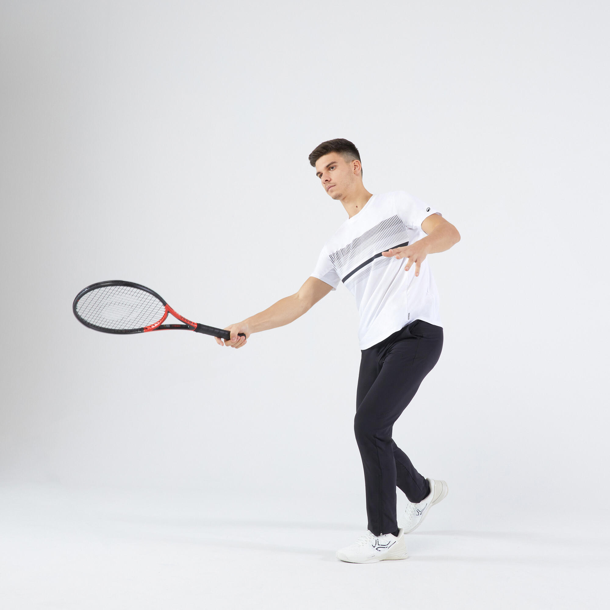 Men's Tennis T-Shirt Essential - TTS 100 White