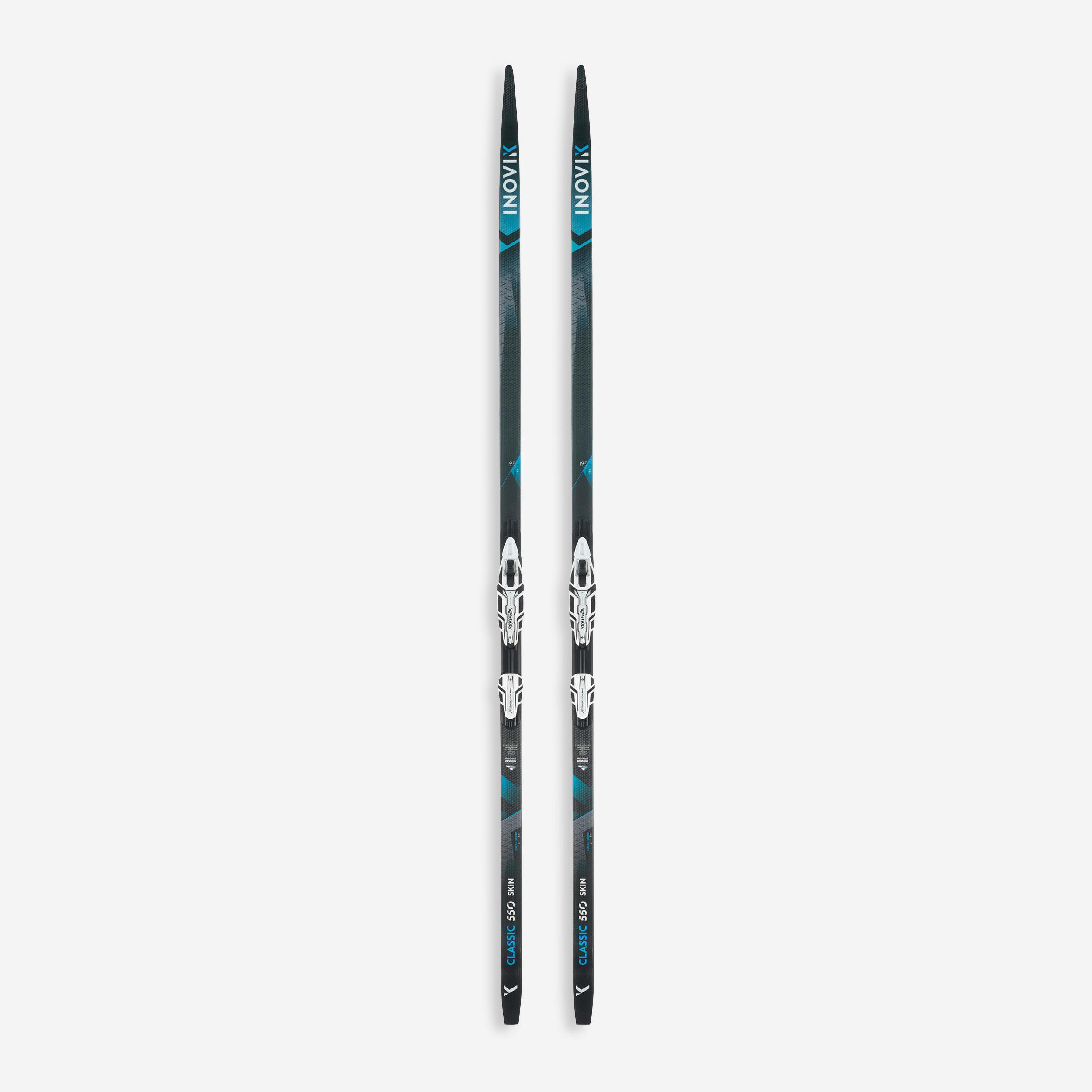 Cross-Country Skis with Skins & Bindings - 550