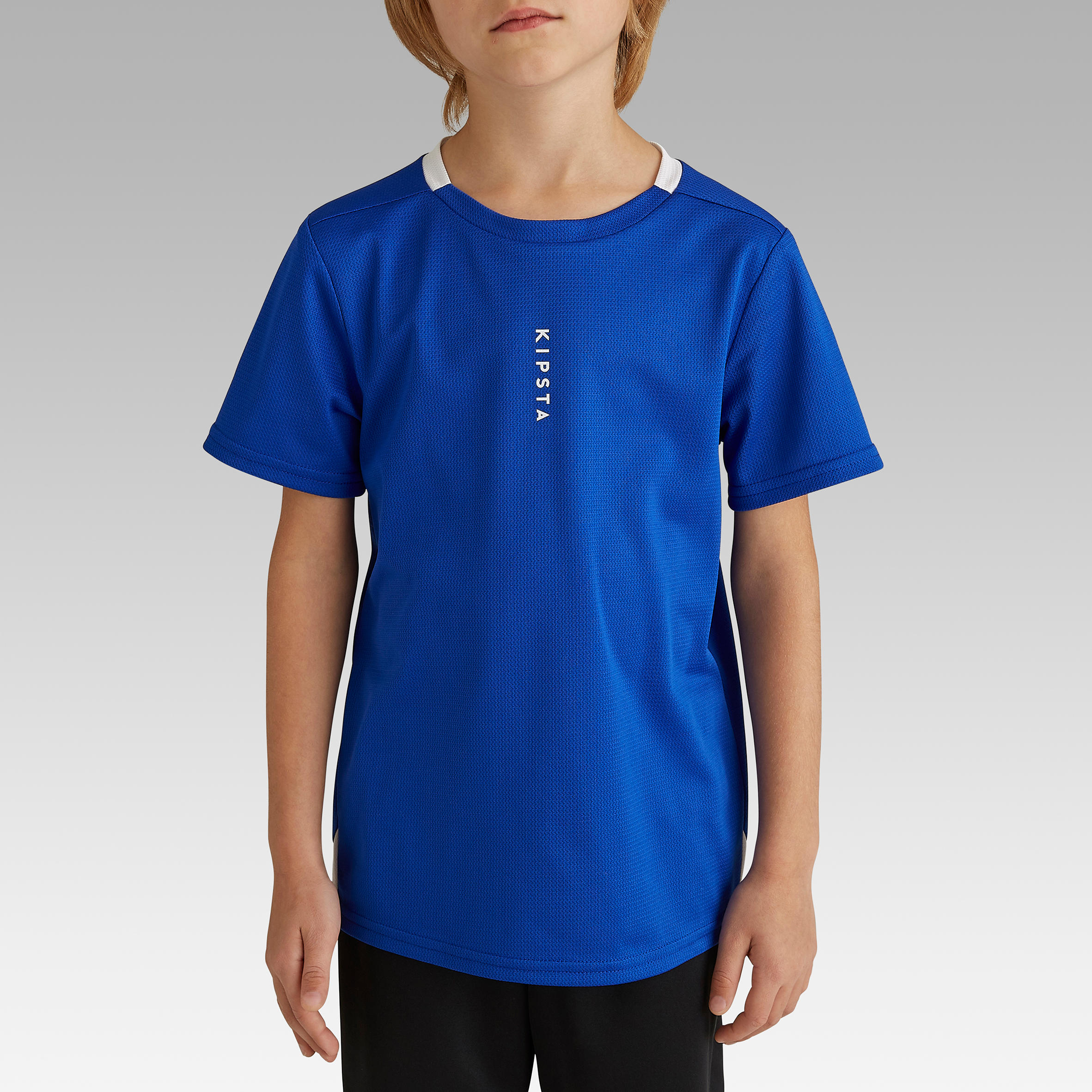 Kids’ Soccer T-Shirt - Essentiel Blue