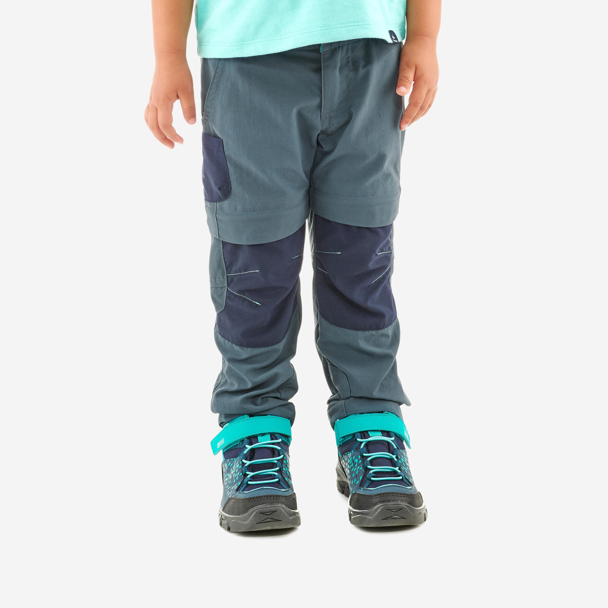 Kidsâ Convertible Hiking Pants, MH 500 Age 2â6
