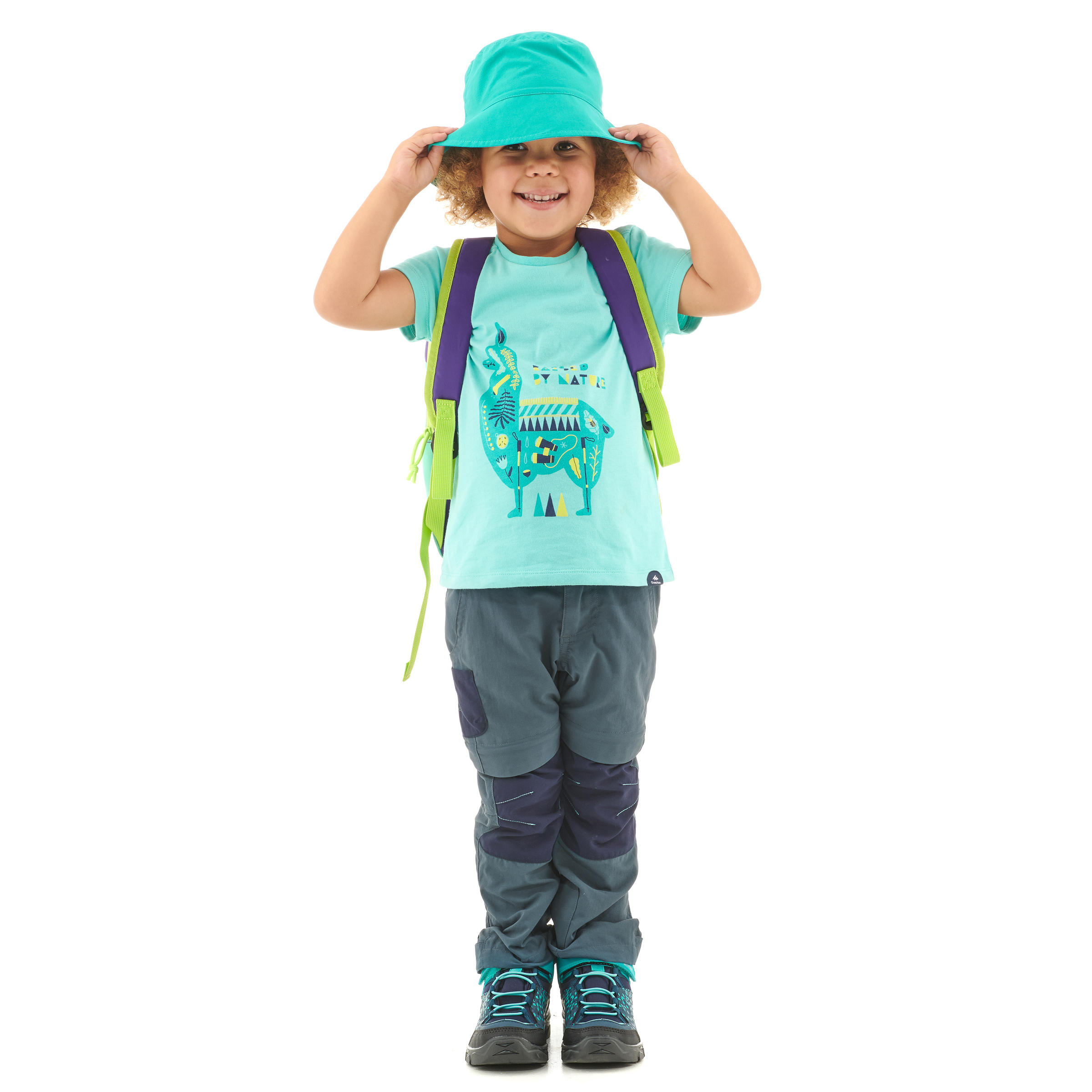 Kidsâ Convertible Hiking Pants, MH 500 Age 2â6