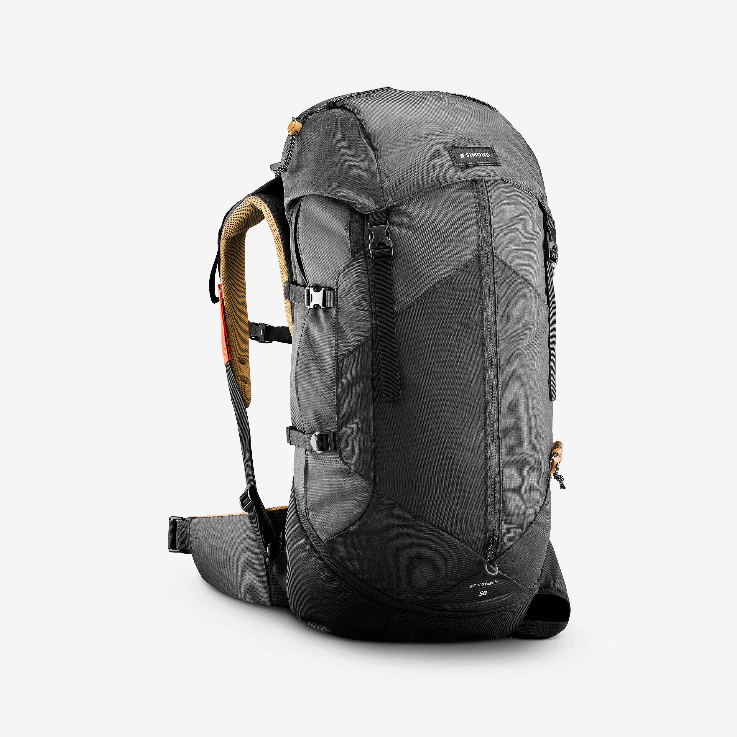 Menâs 50 L Hiking Backpack - Easyfit MT 100