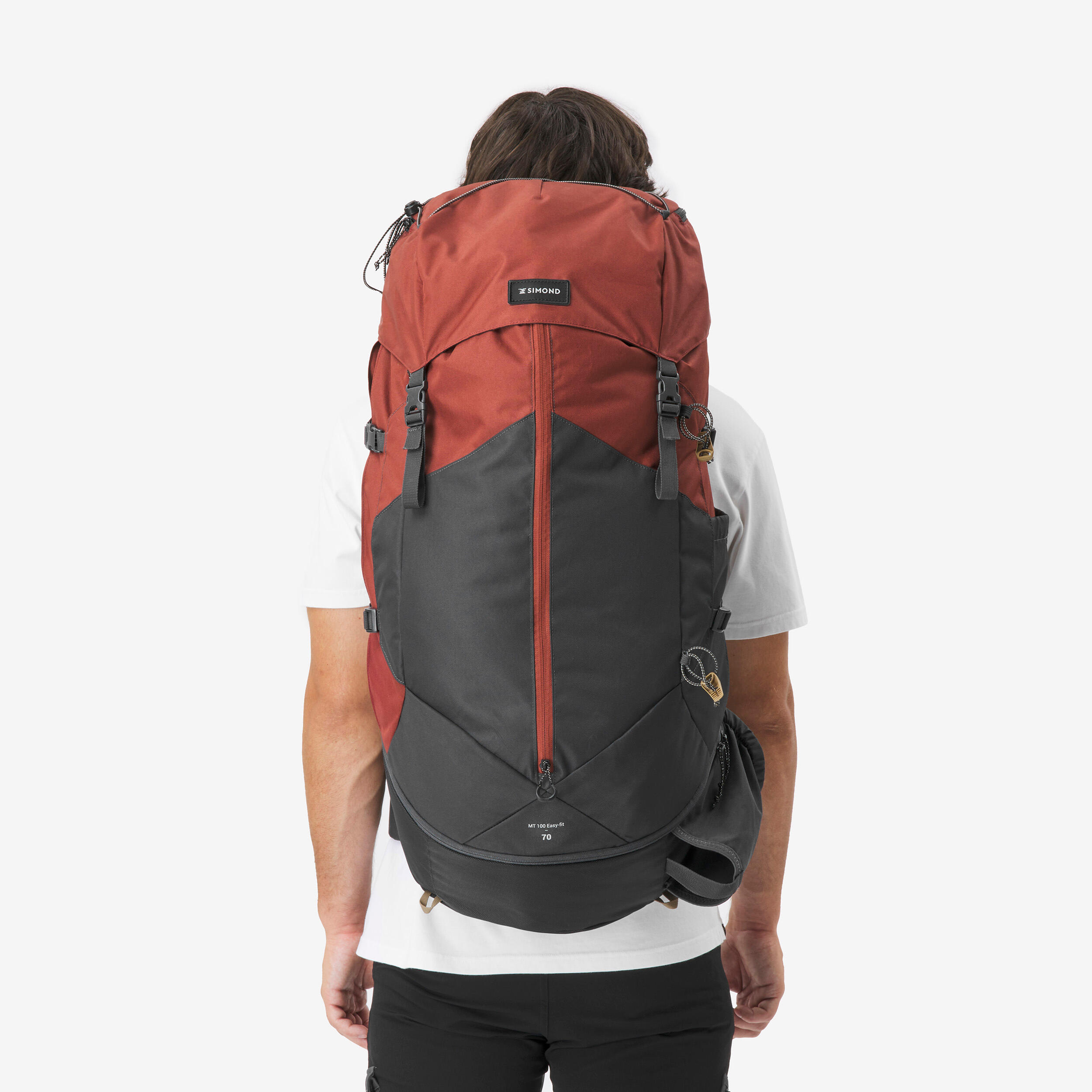 Men's 70 L Hiking Backpack - MT 100 Easyfit