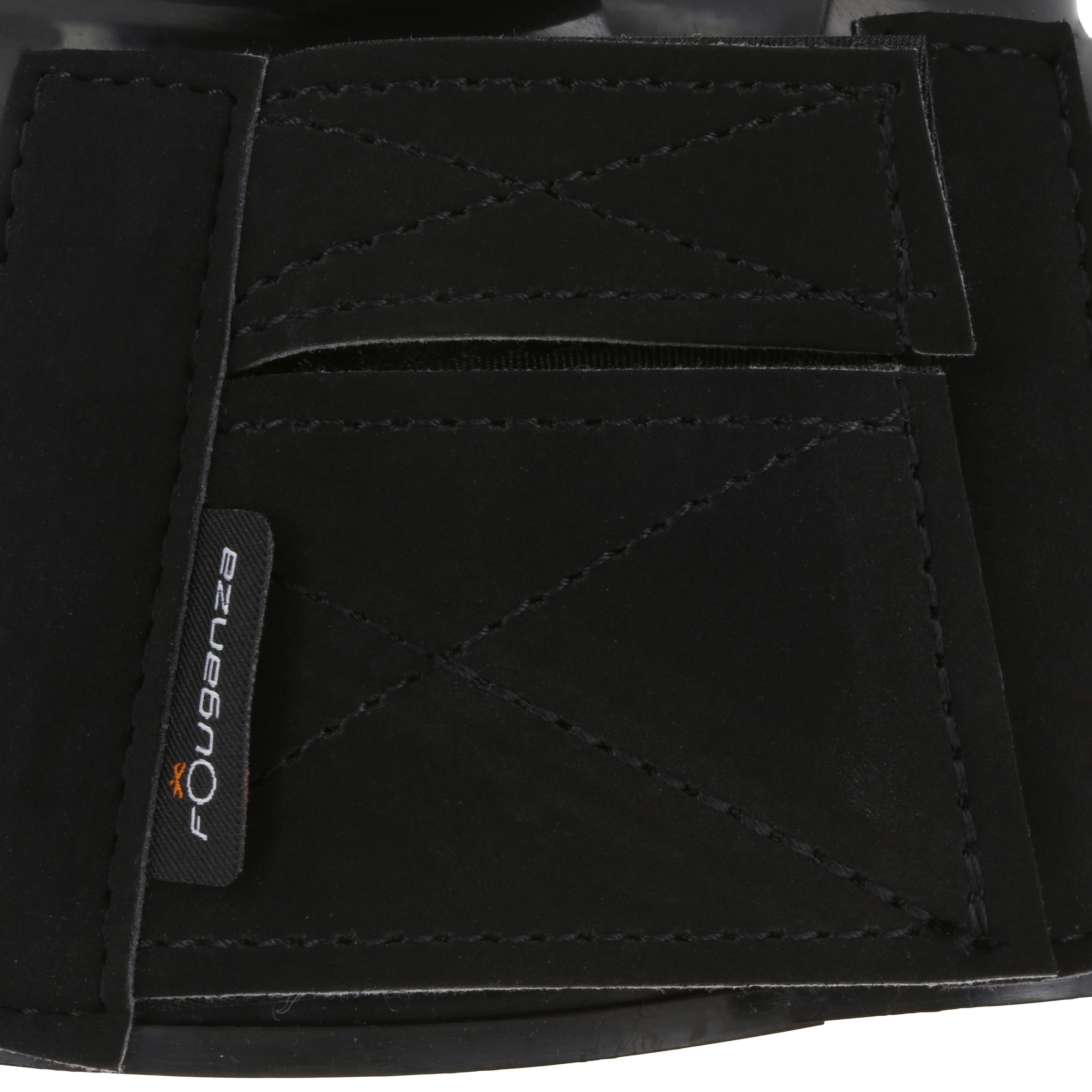 Horse Riding Rubber Overreach Boots Twin-Pack for Horse & Pony - 100 Black