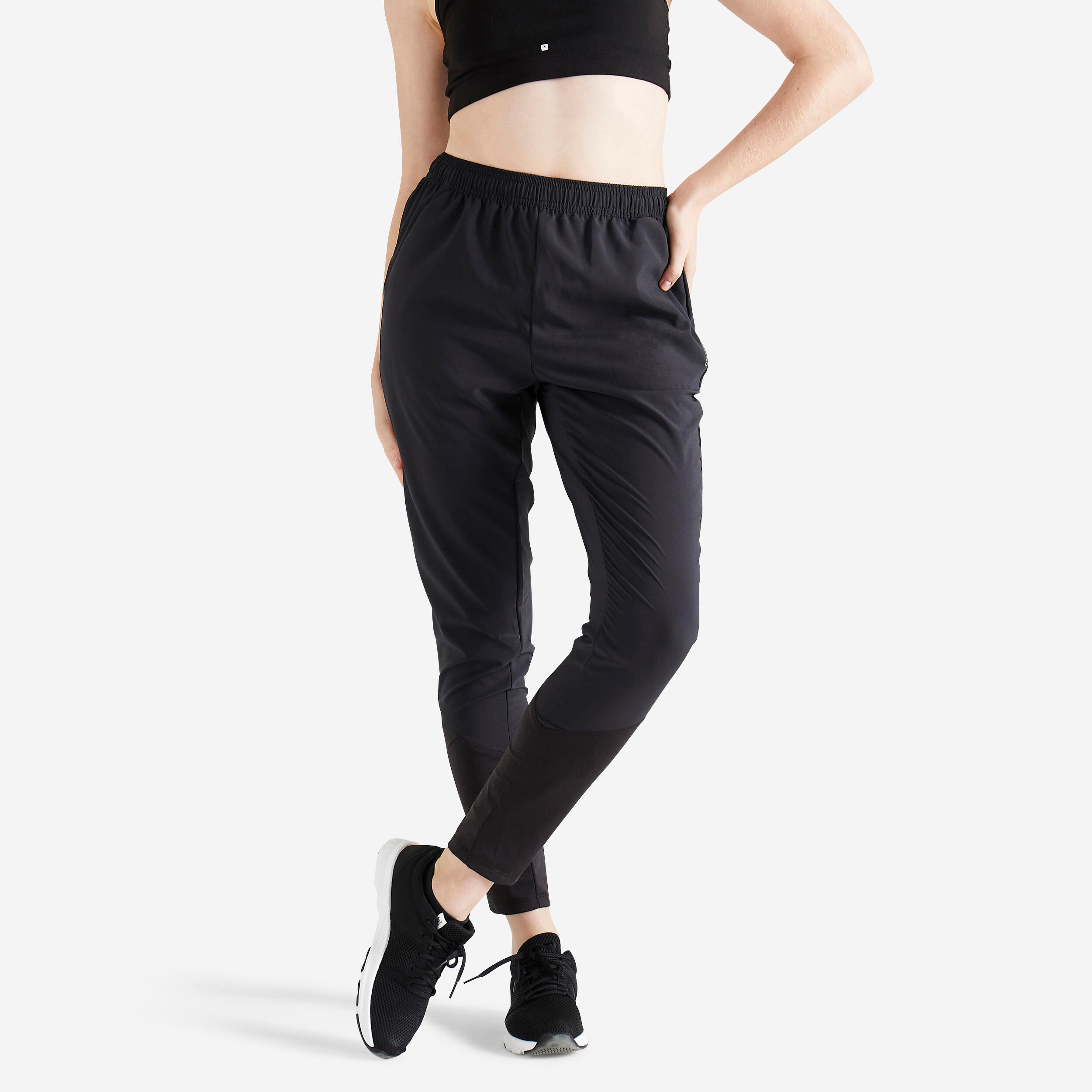Womenâs Fitness Cardio Pants - FPA 100 Black