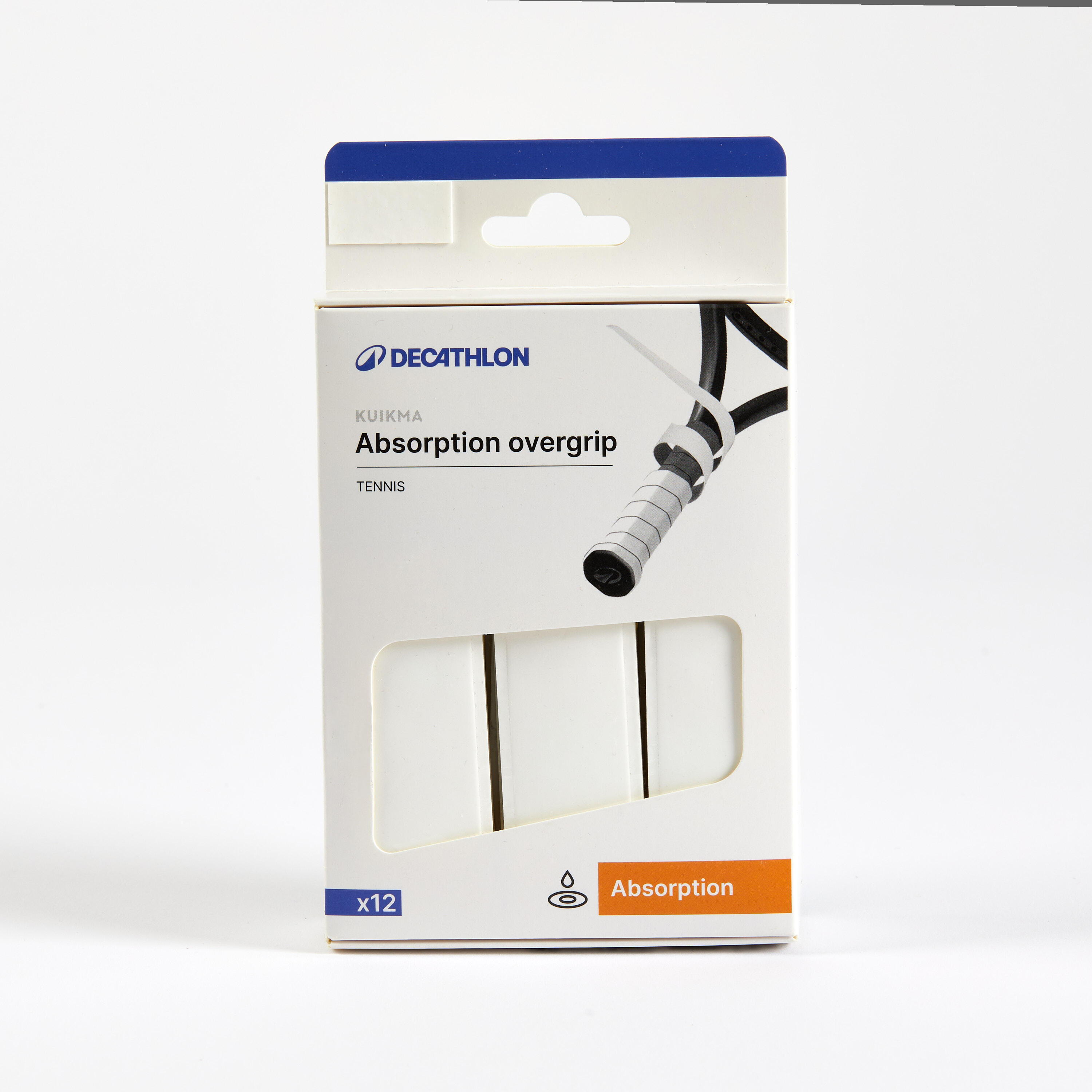 Absorbent Tennis Overgrips 12-Pack - White