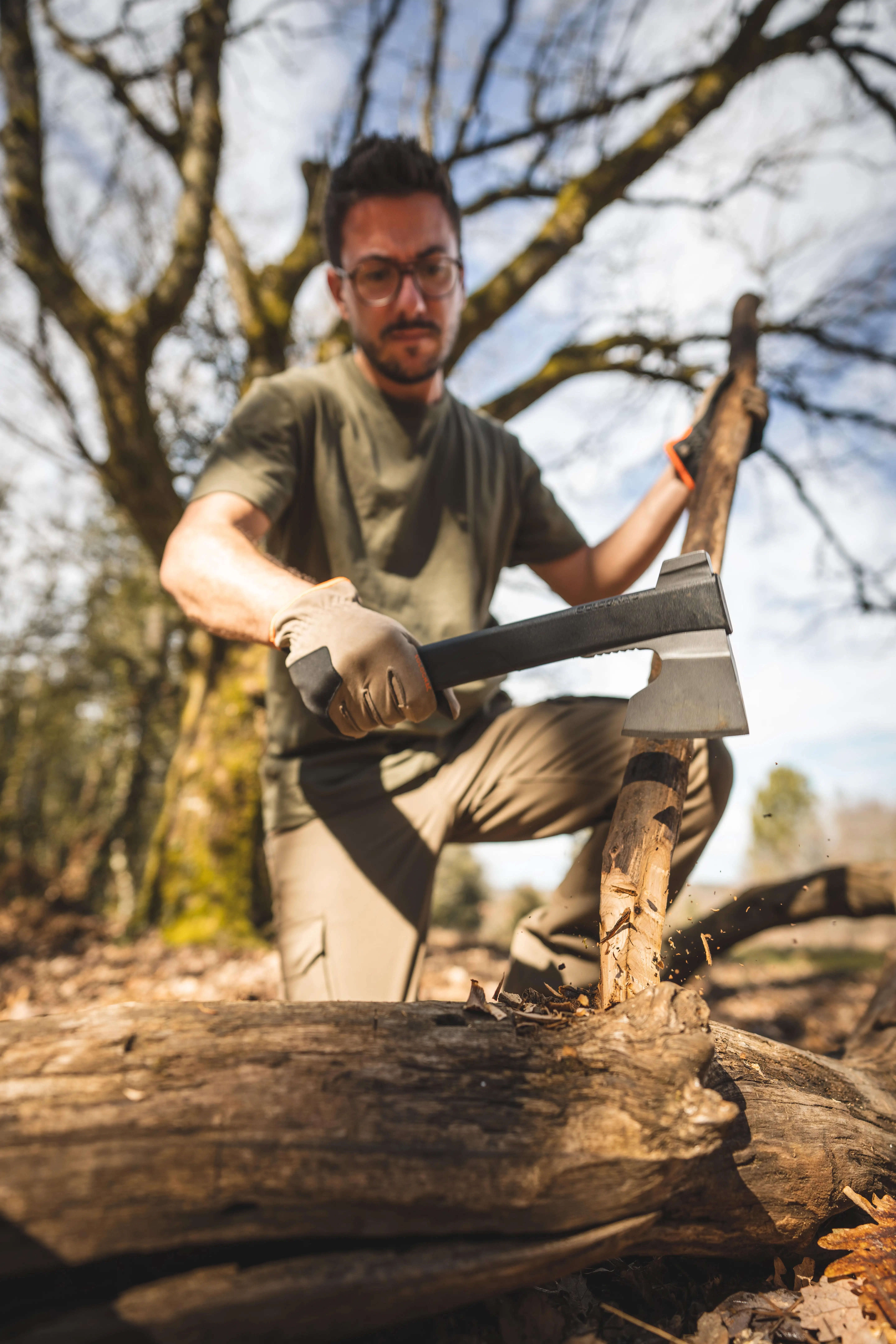 Axe Bushcraft 35Â cm - Black