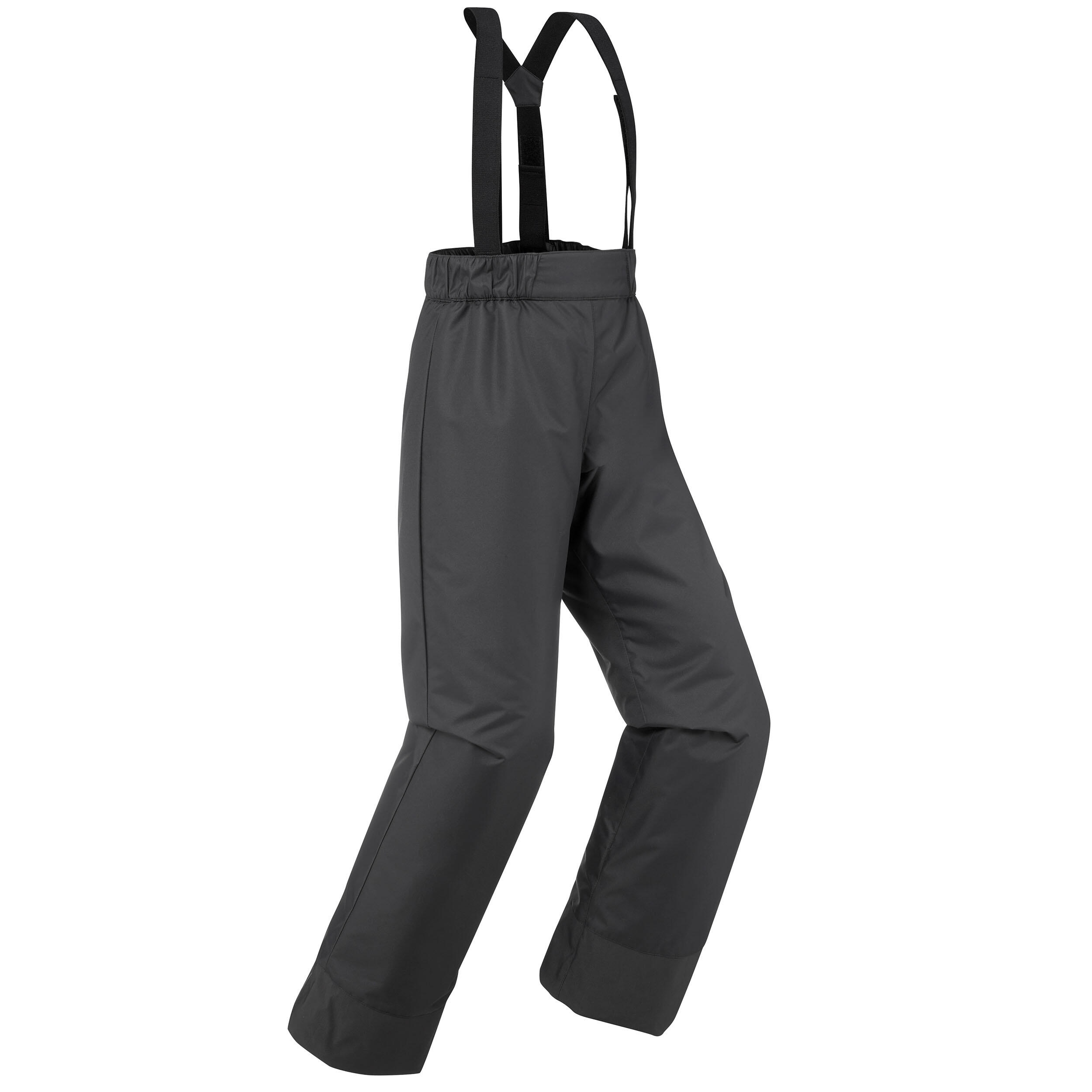 Kids' Ski Pants with Removable Straps - 100 Grey