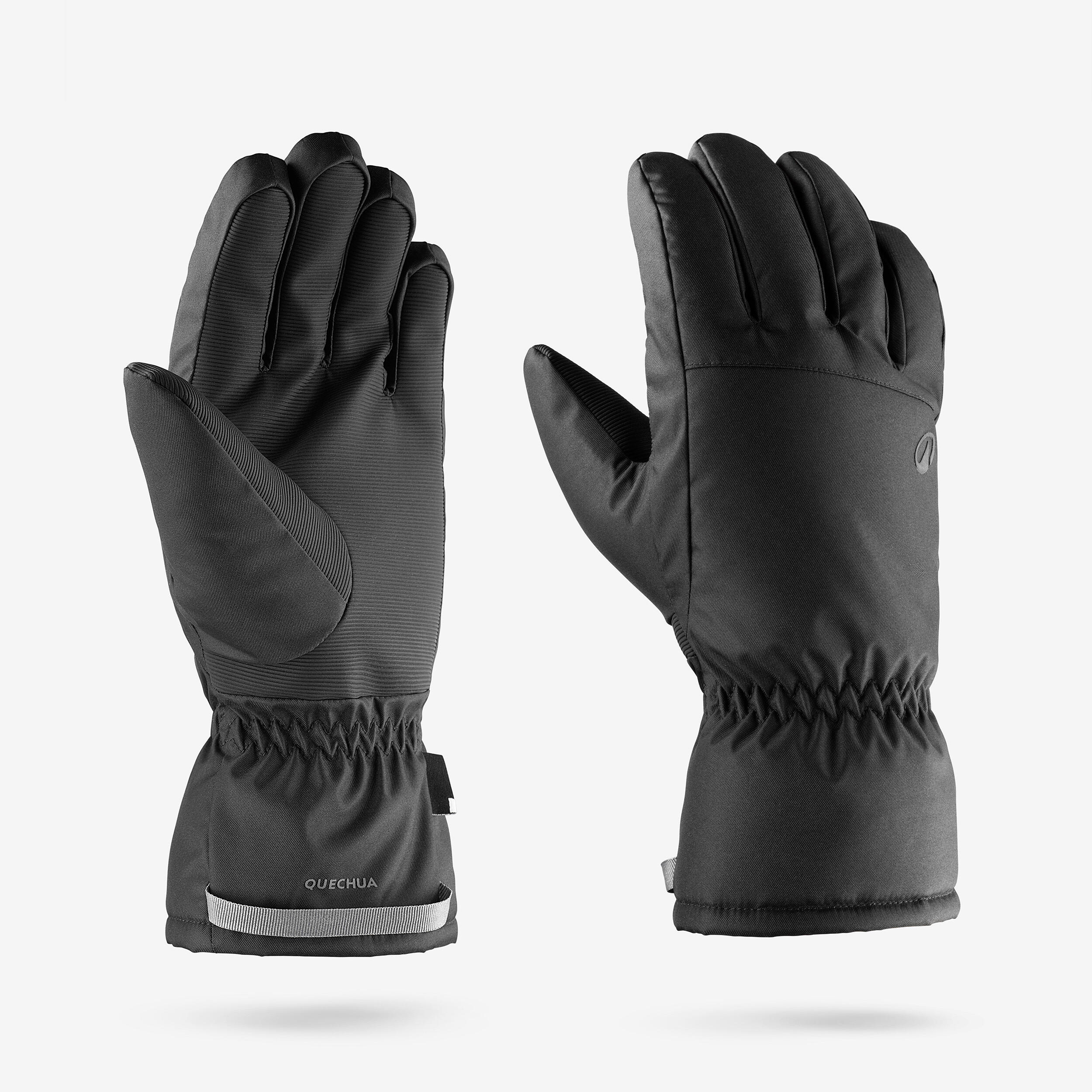Warm Ski Gloves - Ski 100 Black