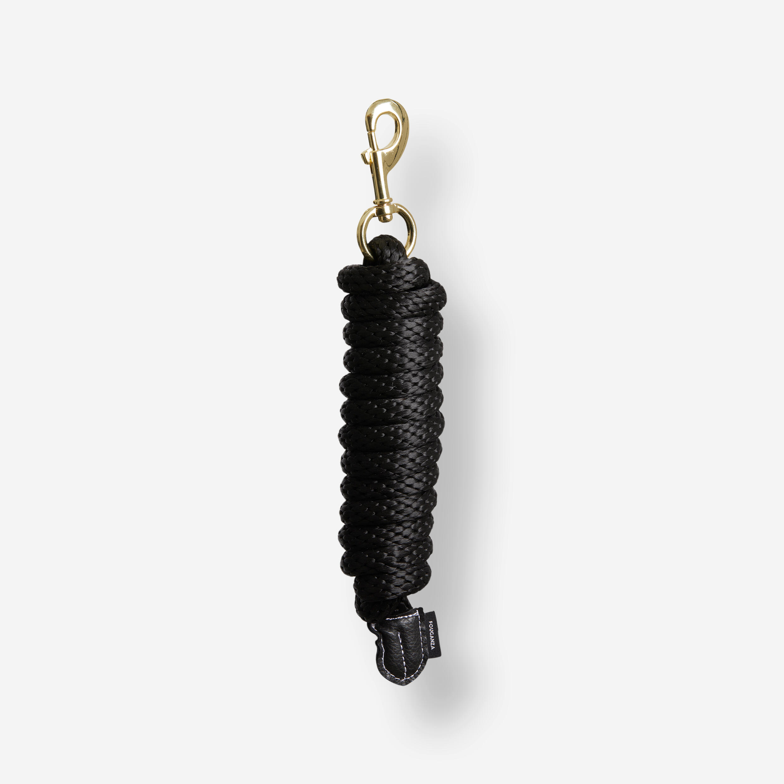Horse & Pony Riding Leadrope - 500 Black/Gold