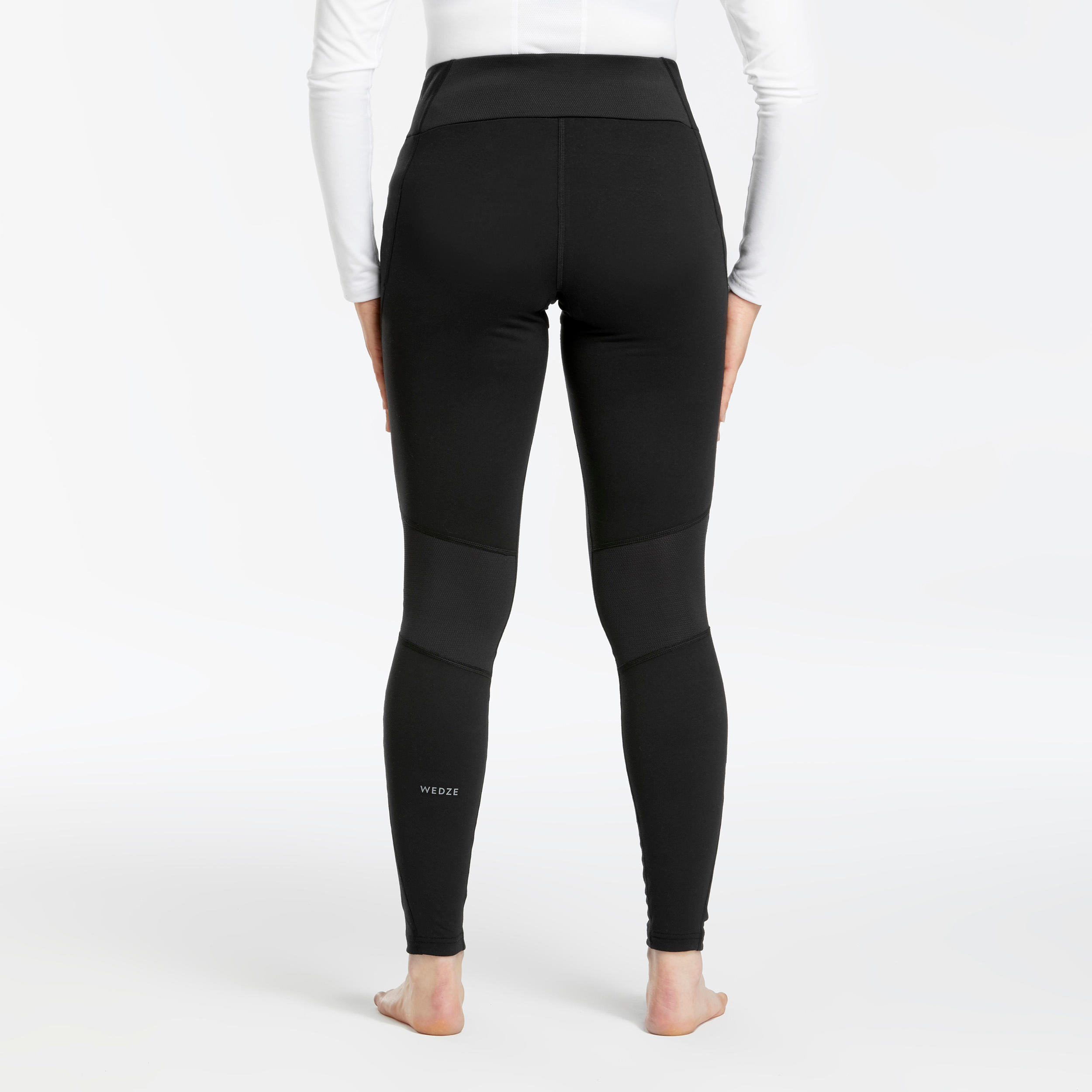 Women's Ski Base Layer Bottoms - BL 500 Black