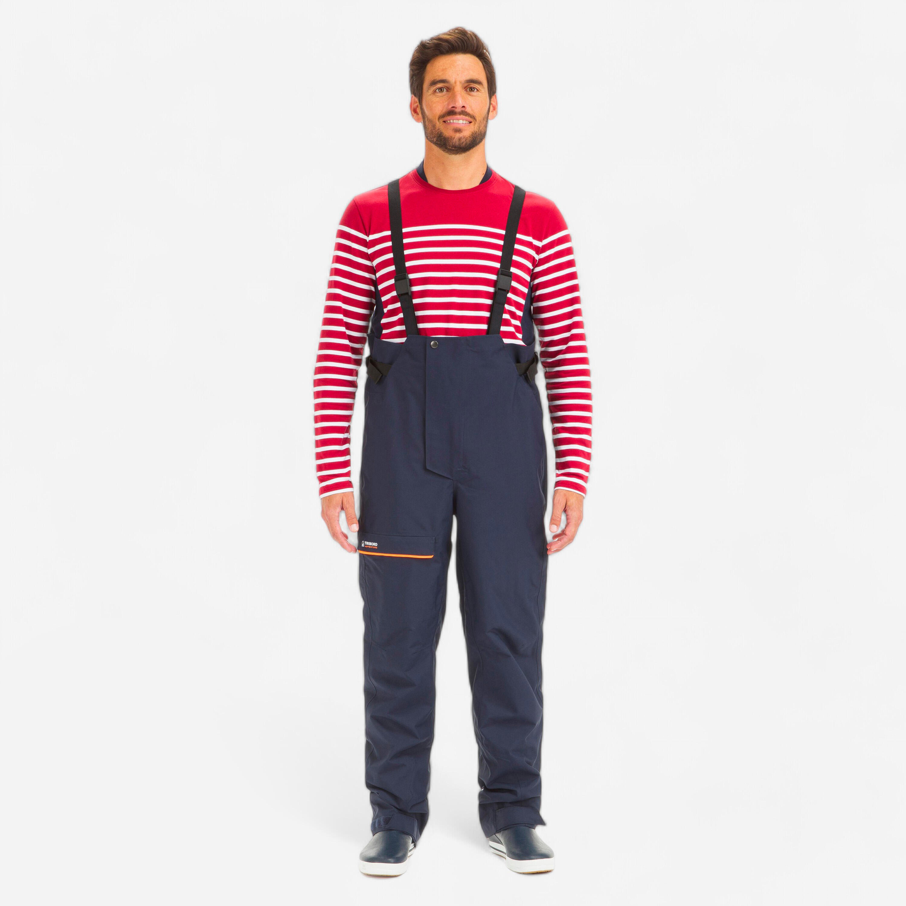 Menâs Waterproof Sailing Bib - 300 Navy