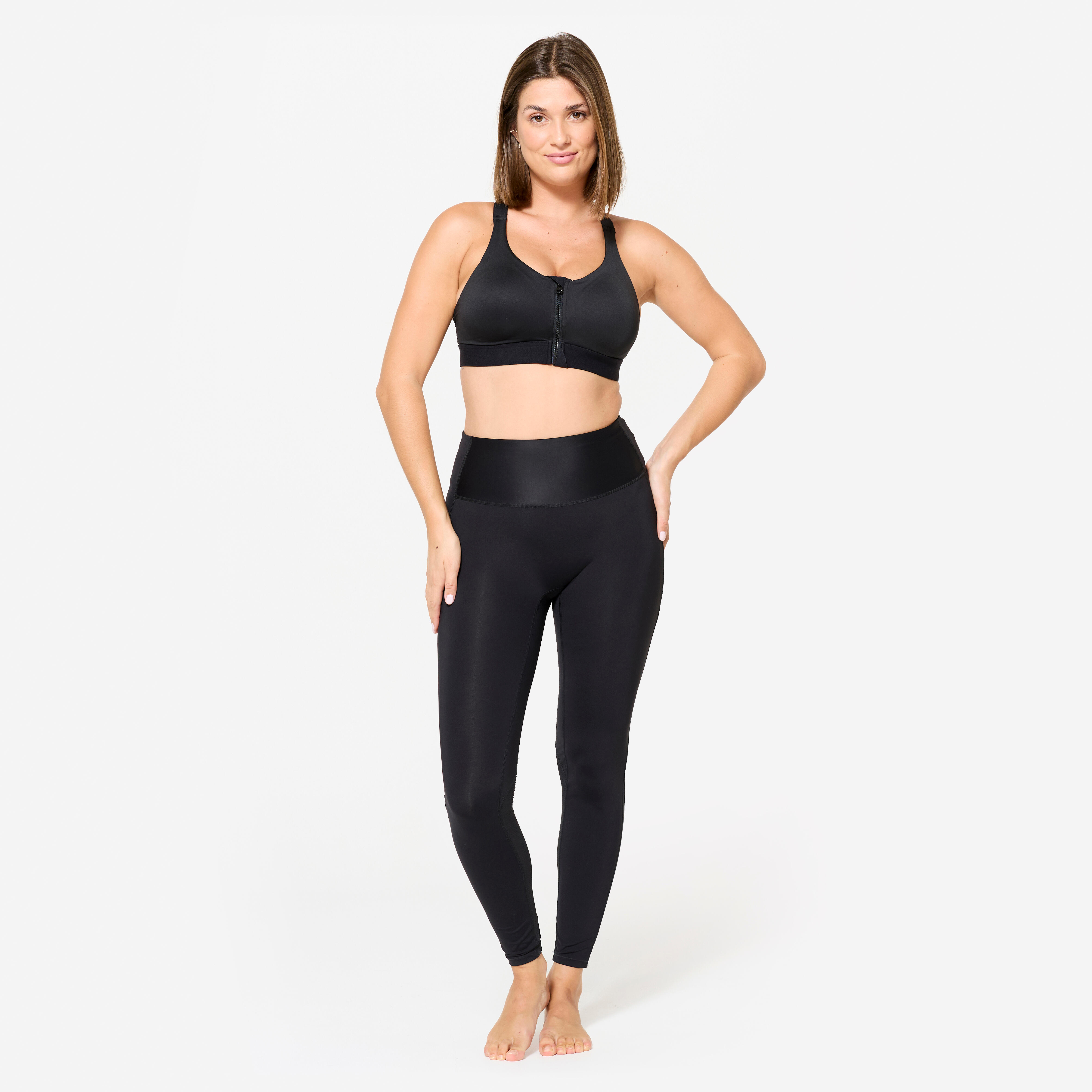 Women's High Support Zip-Up Sports Bra with Cups â 920