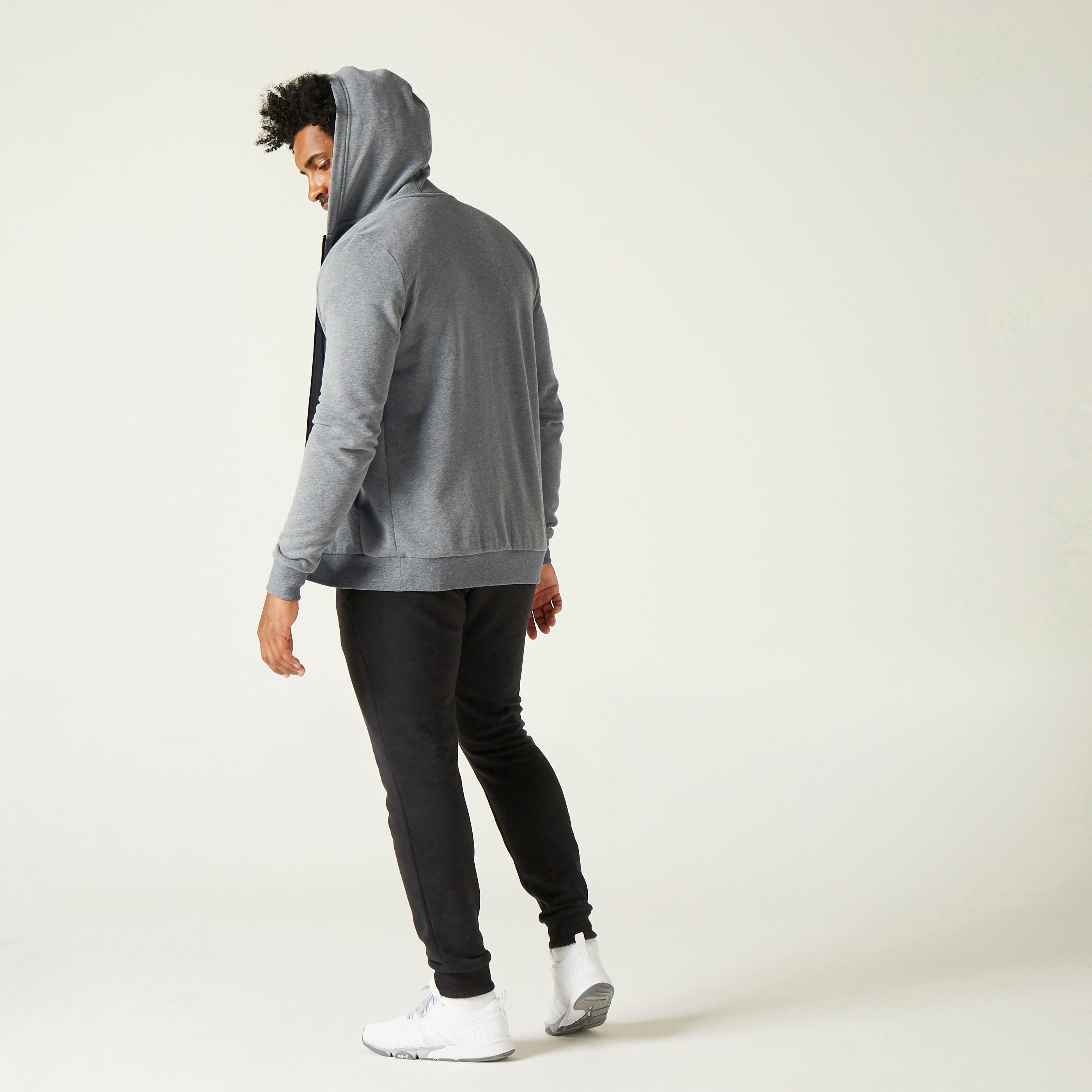 Menâs Zip-Up Fitness Hoodie - 100