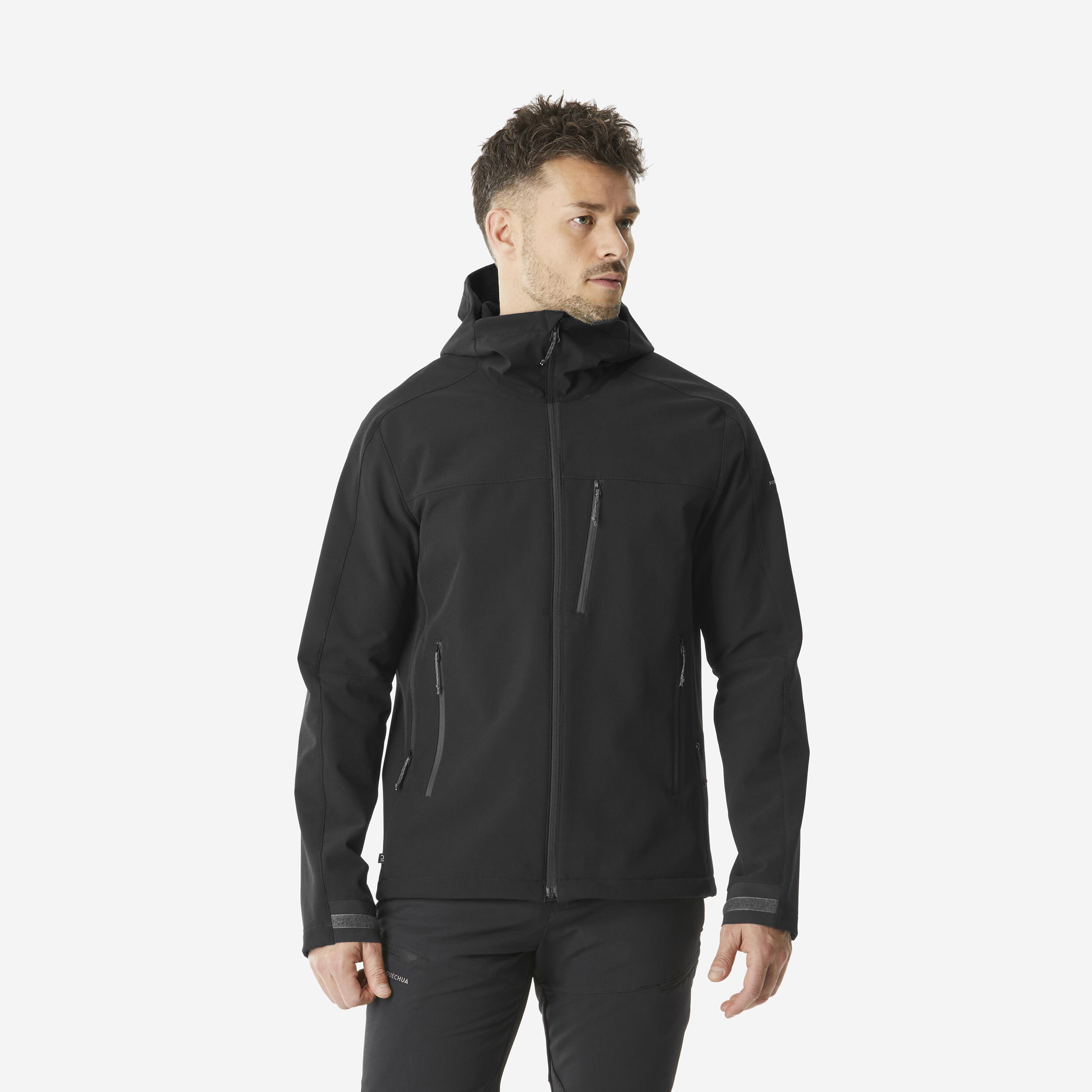 Menâs Windproof Softshell Hiking Jacket, MT 500