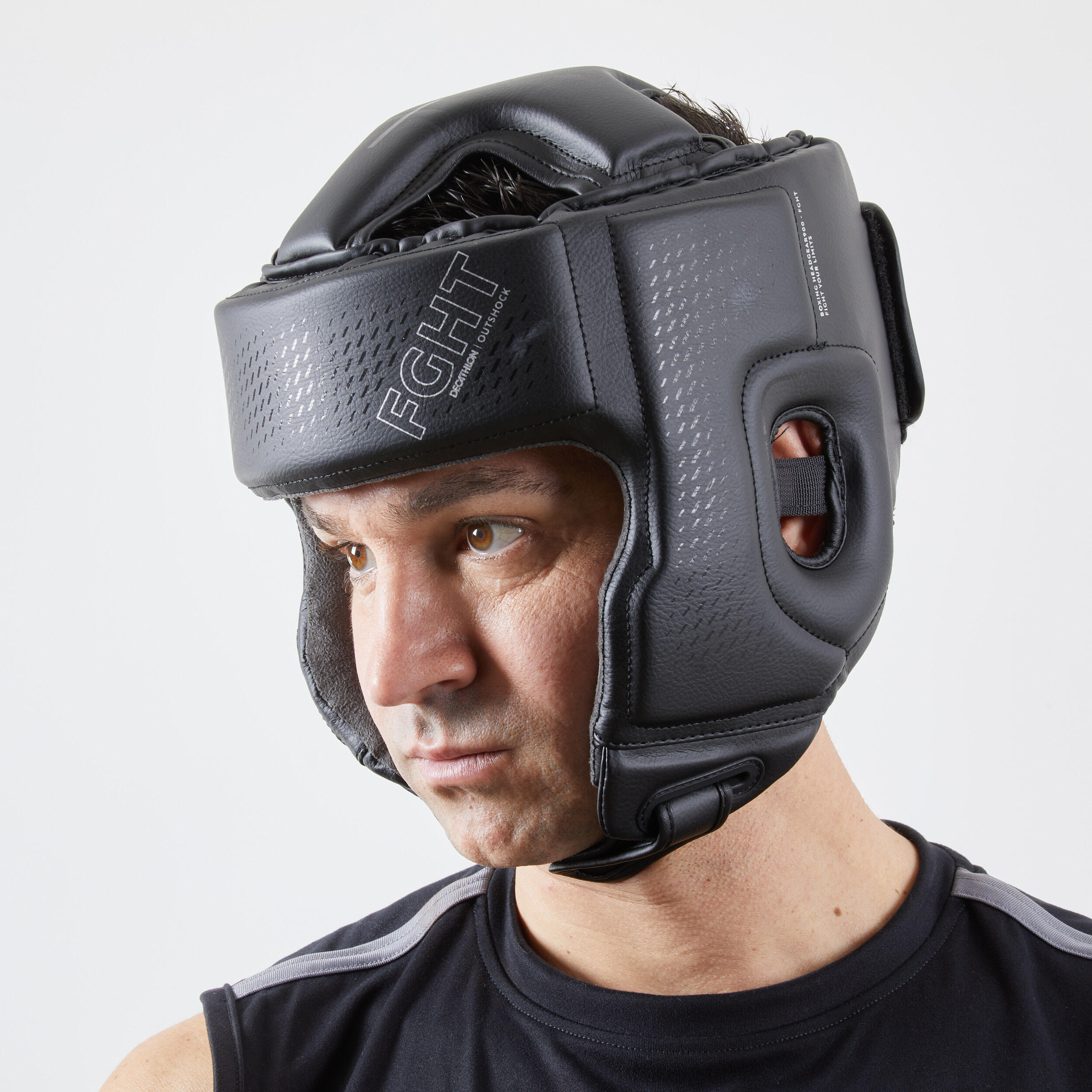Boxing Open Face Headguard - 900 Black