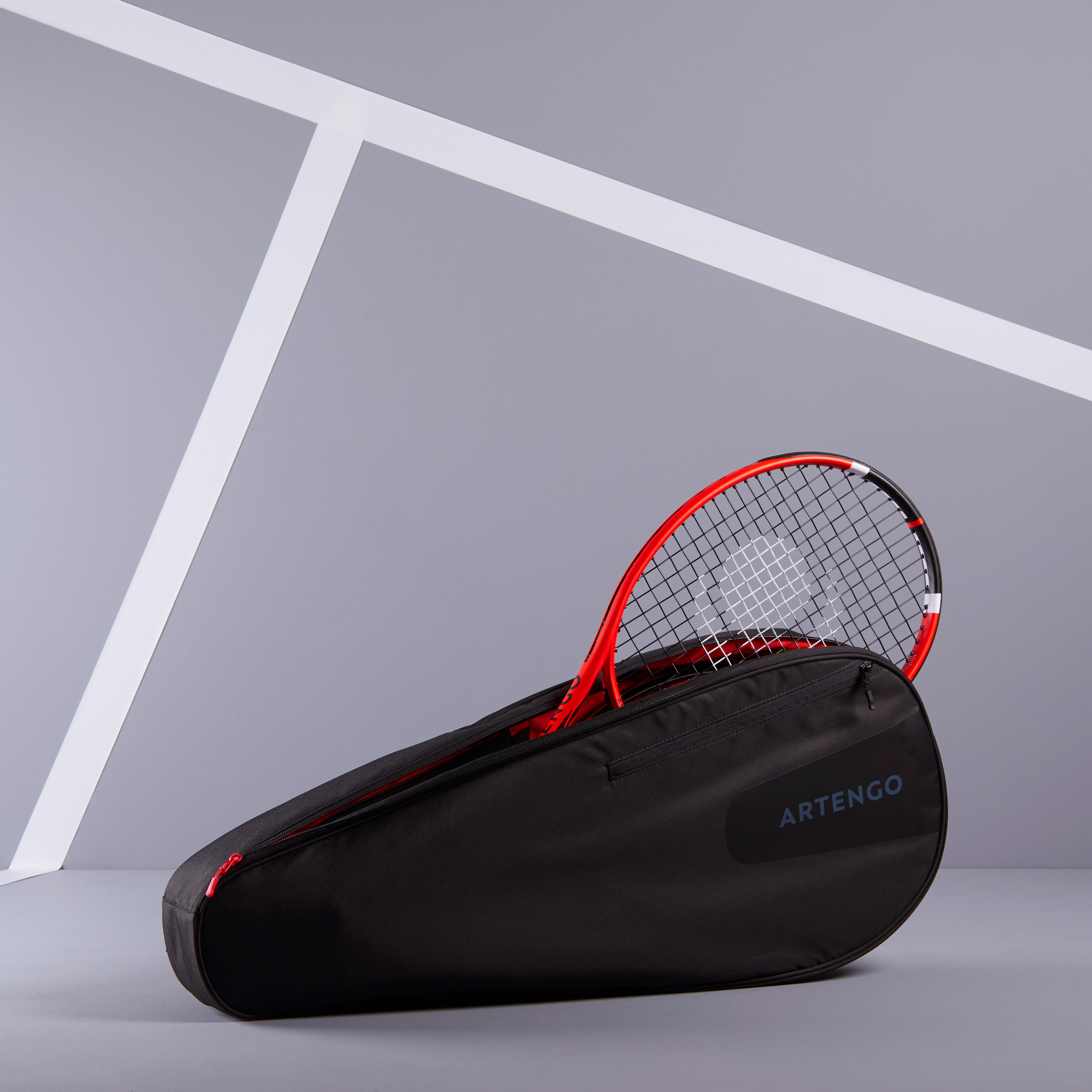 Tennis Racket Bag 15 L - 100 M Black
