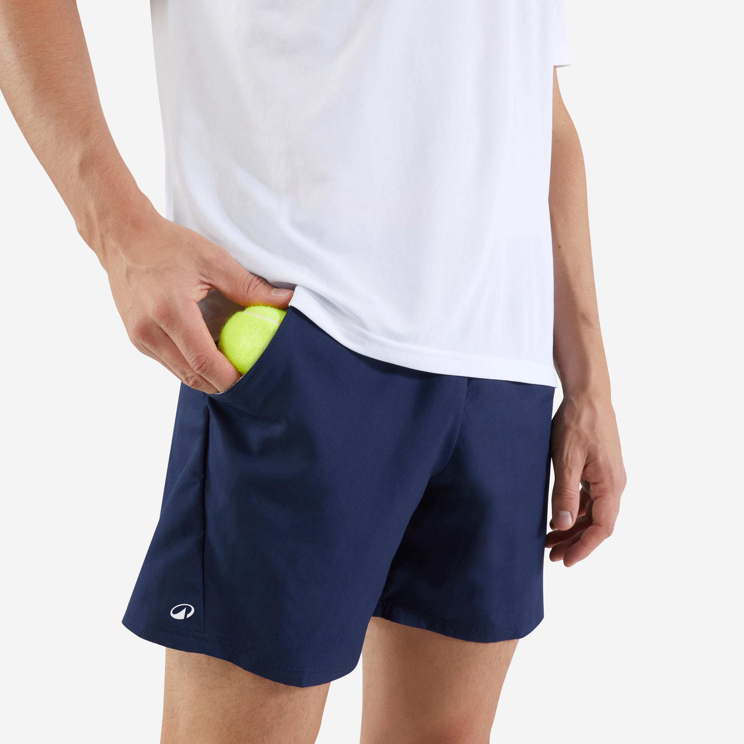 Men's Tennis Shorts Essential - Dry TSH 100 Navy