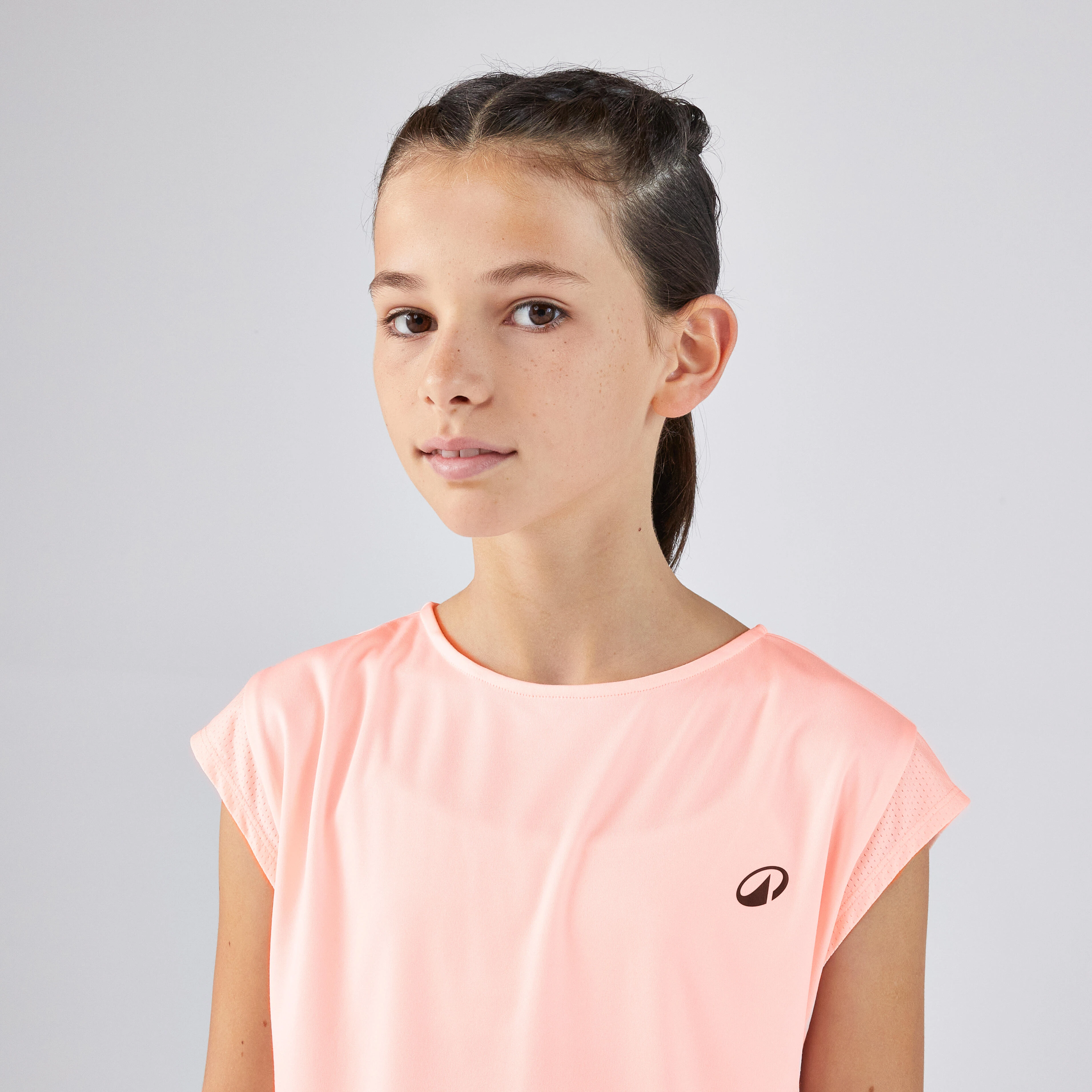 Girls' Tennis T-Shirt - TTS 500 Pink