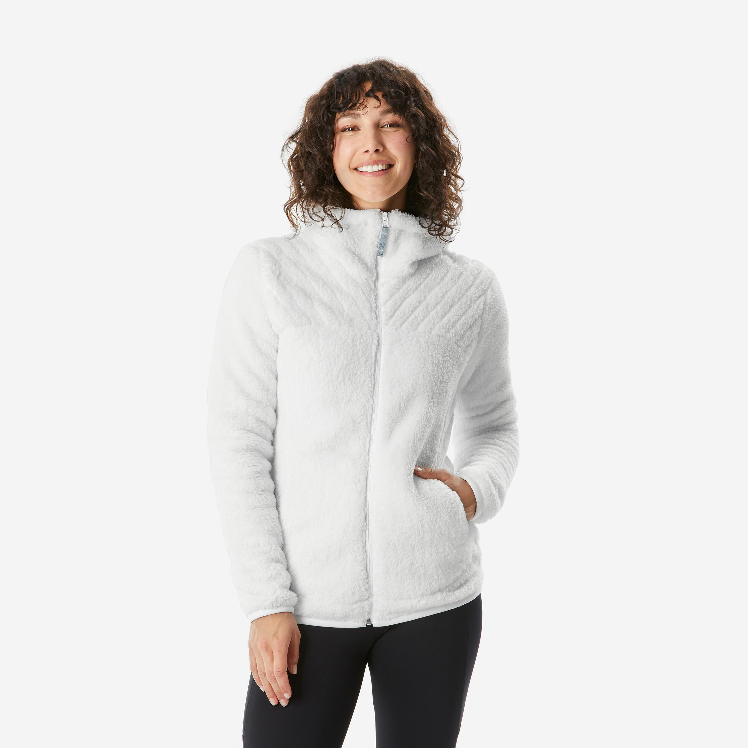 Womenâs Fleece Hoodie Jacket â SH 500