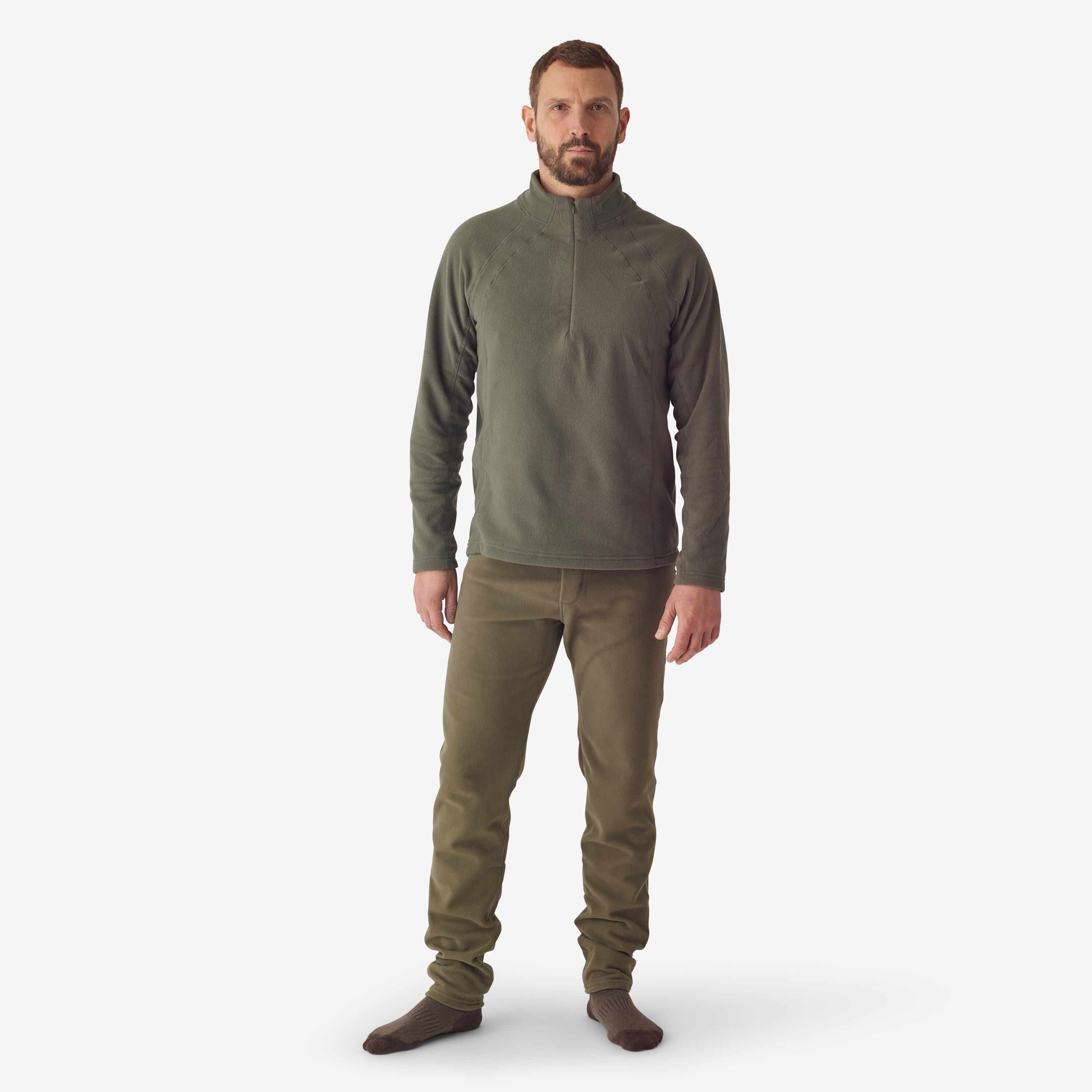 Base Layer Fleece Pants - 100 Green