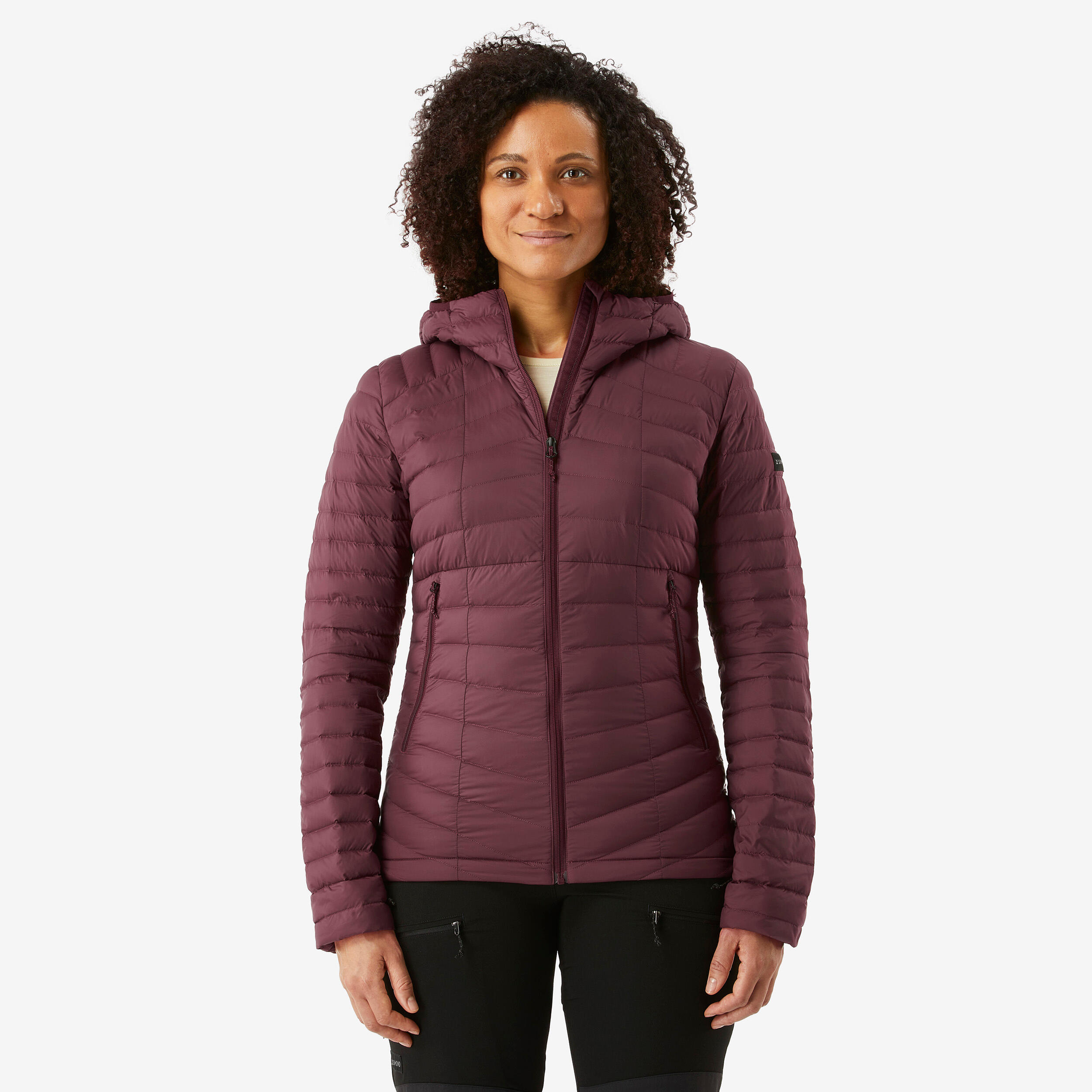 Womenâs Down Hiking Jacket, MT 100