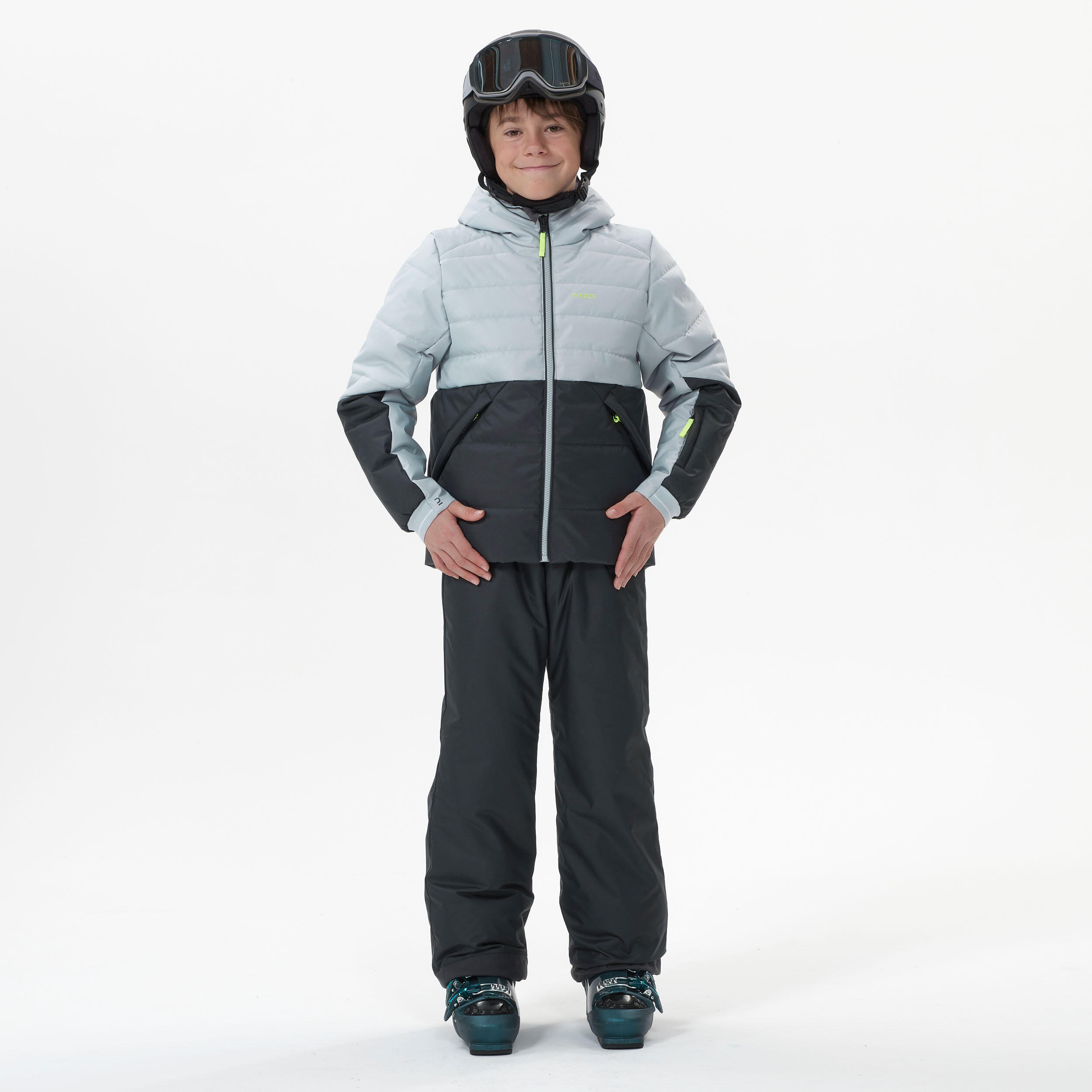 Kidsâ Warm Padded Ski Jacket, 100 Age 6â14