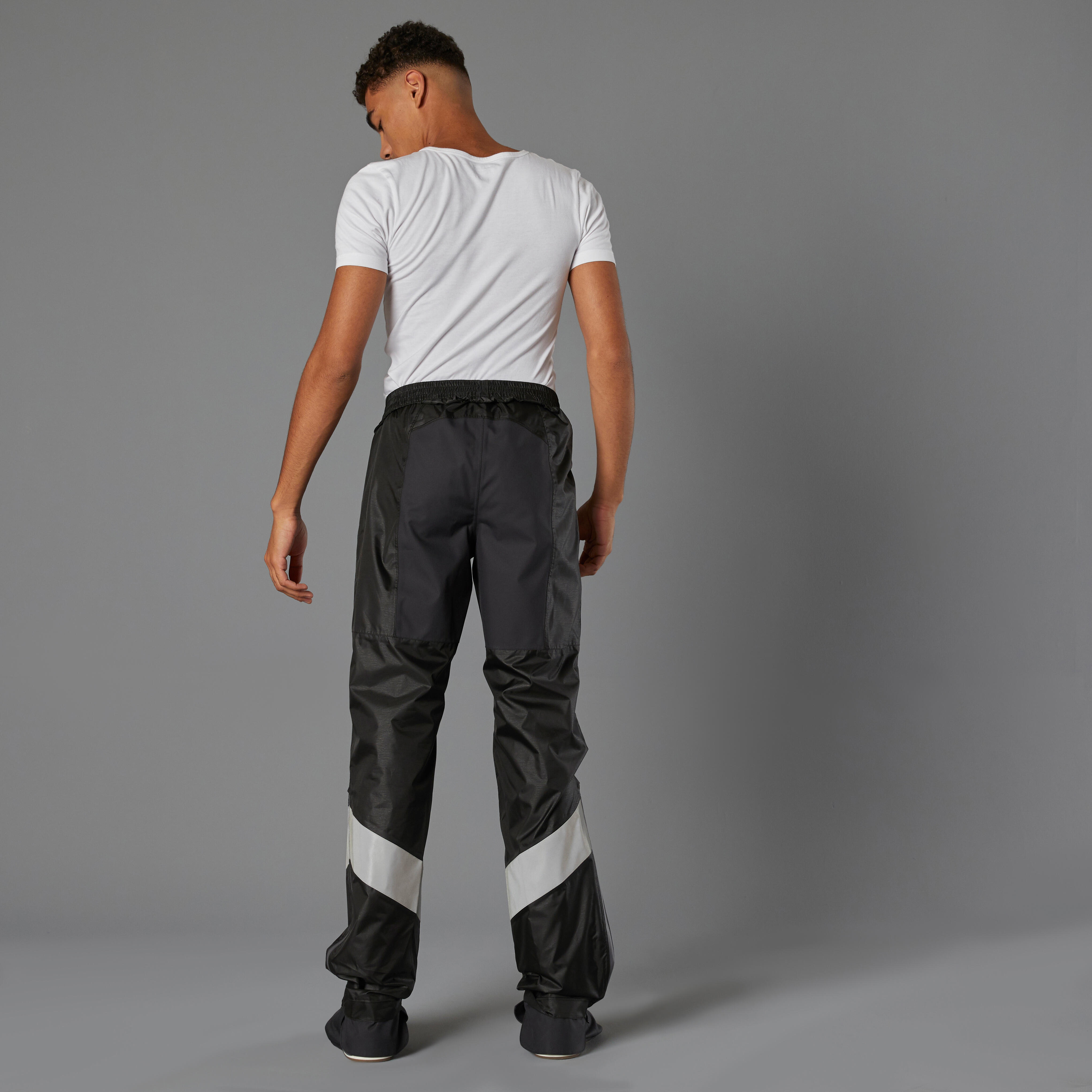 Men's City Cycling Rain Overpants with Built-In Overshoes, 540