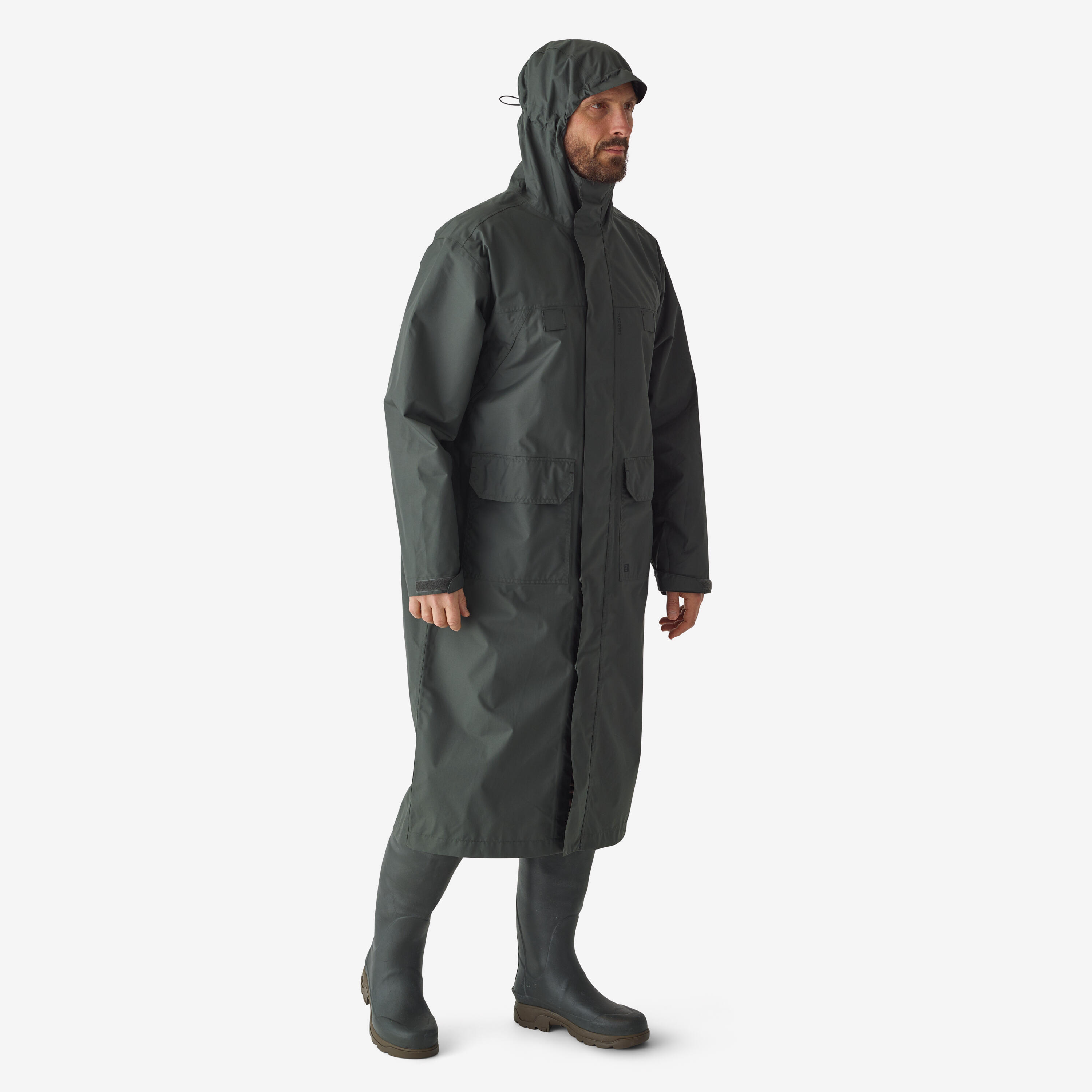 Long Hunting Coat - SG 500 Waterproof Green