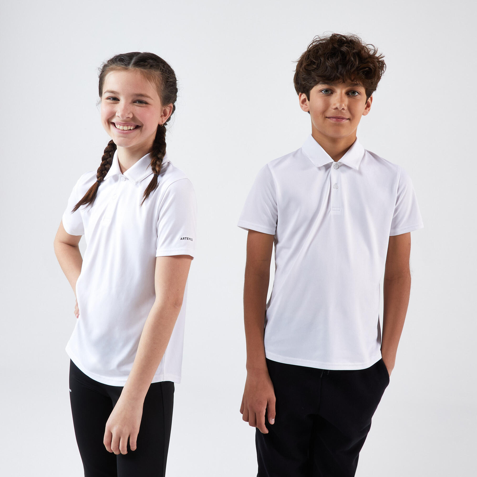 Kids' Tennis Polo - TPO 100 White