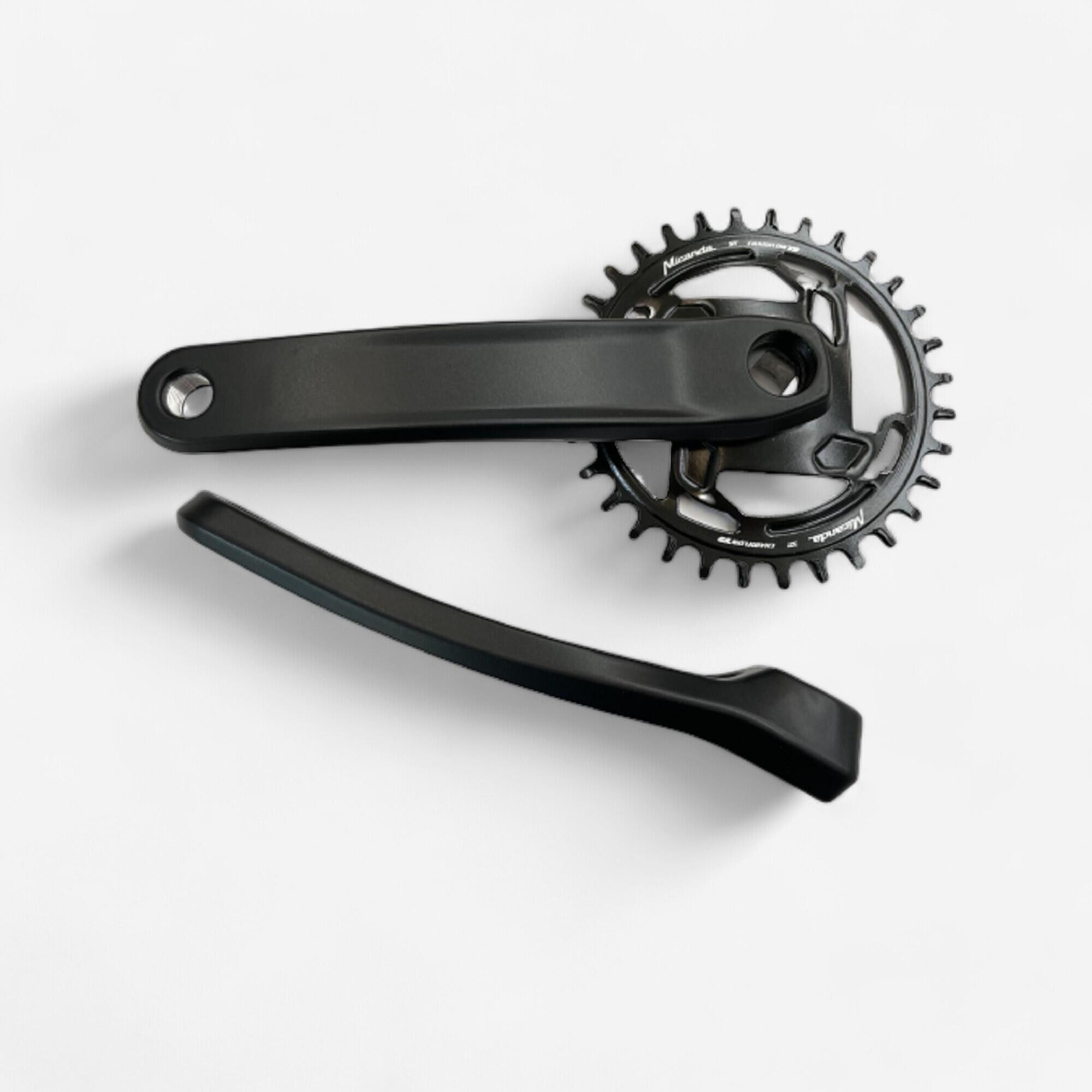Square Taper Mountain Bike Single Chainring - 9-Speed 32T 175 mm 