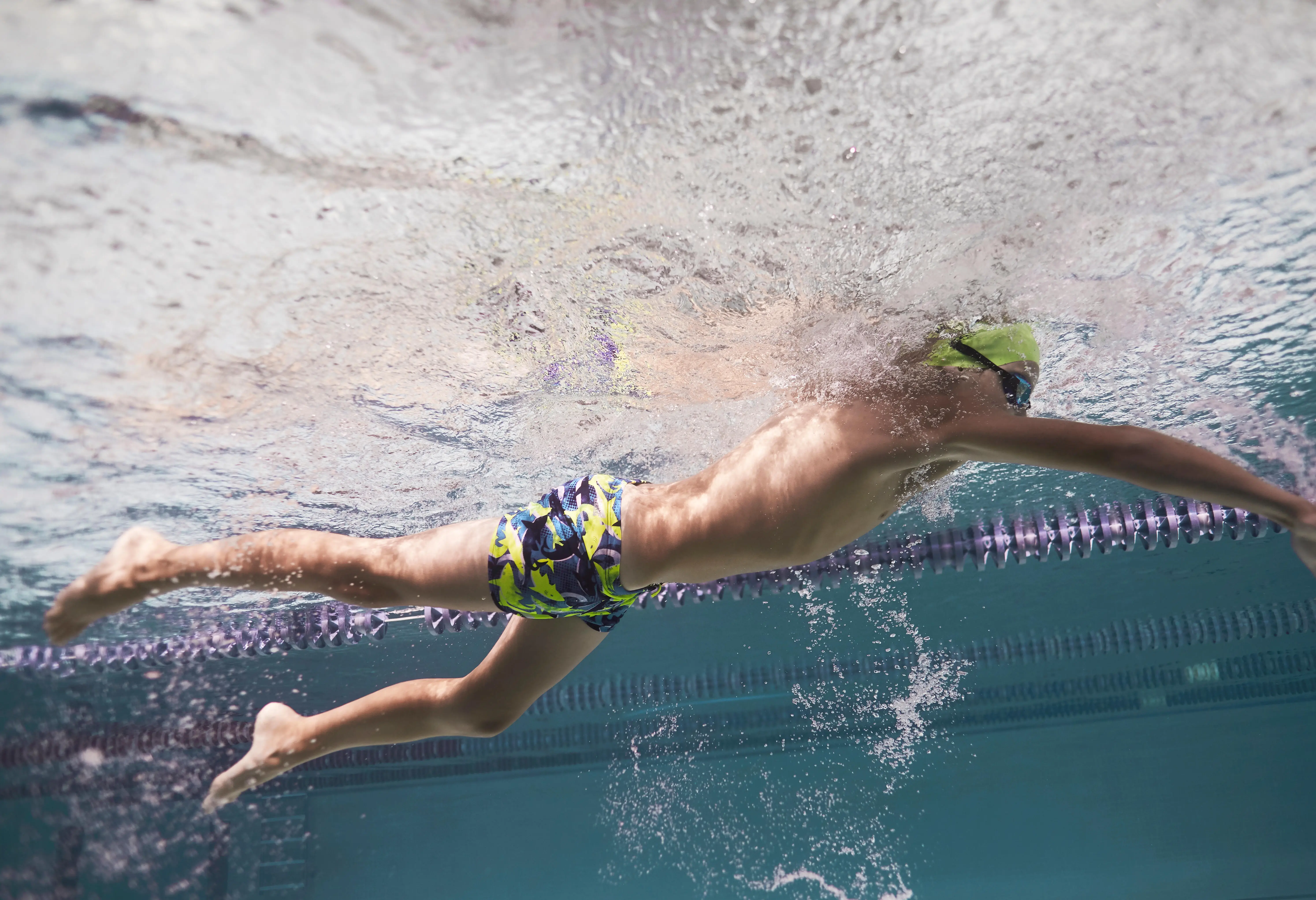 Boy's Bathing Suit -500 FITIB