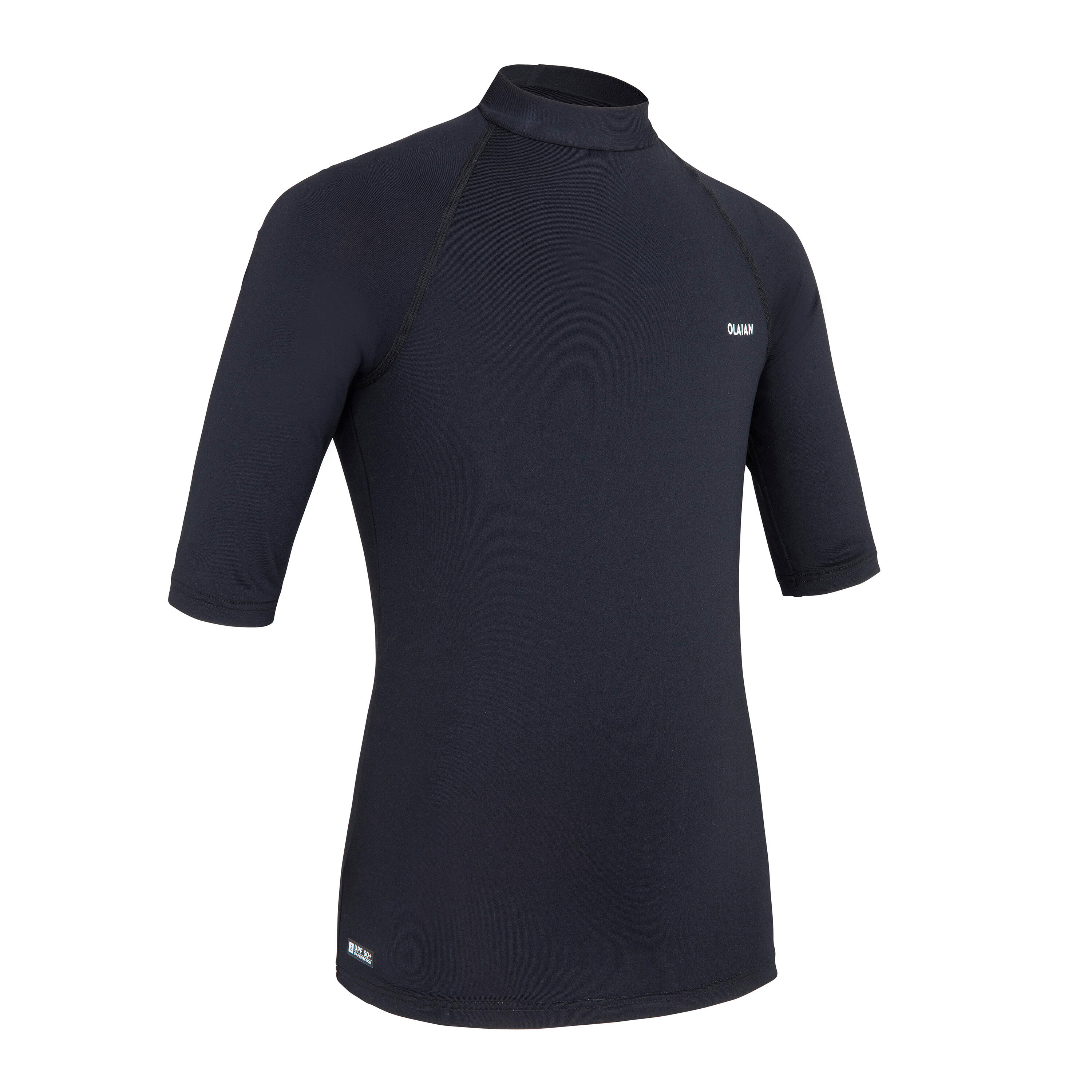 Kidsâ Short-Sleeved Surfing Rash Guard, 100