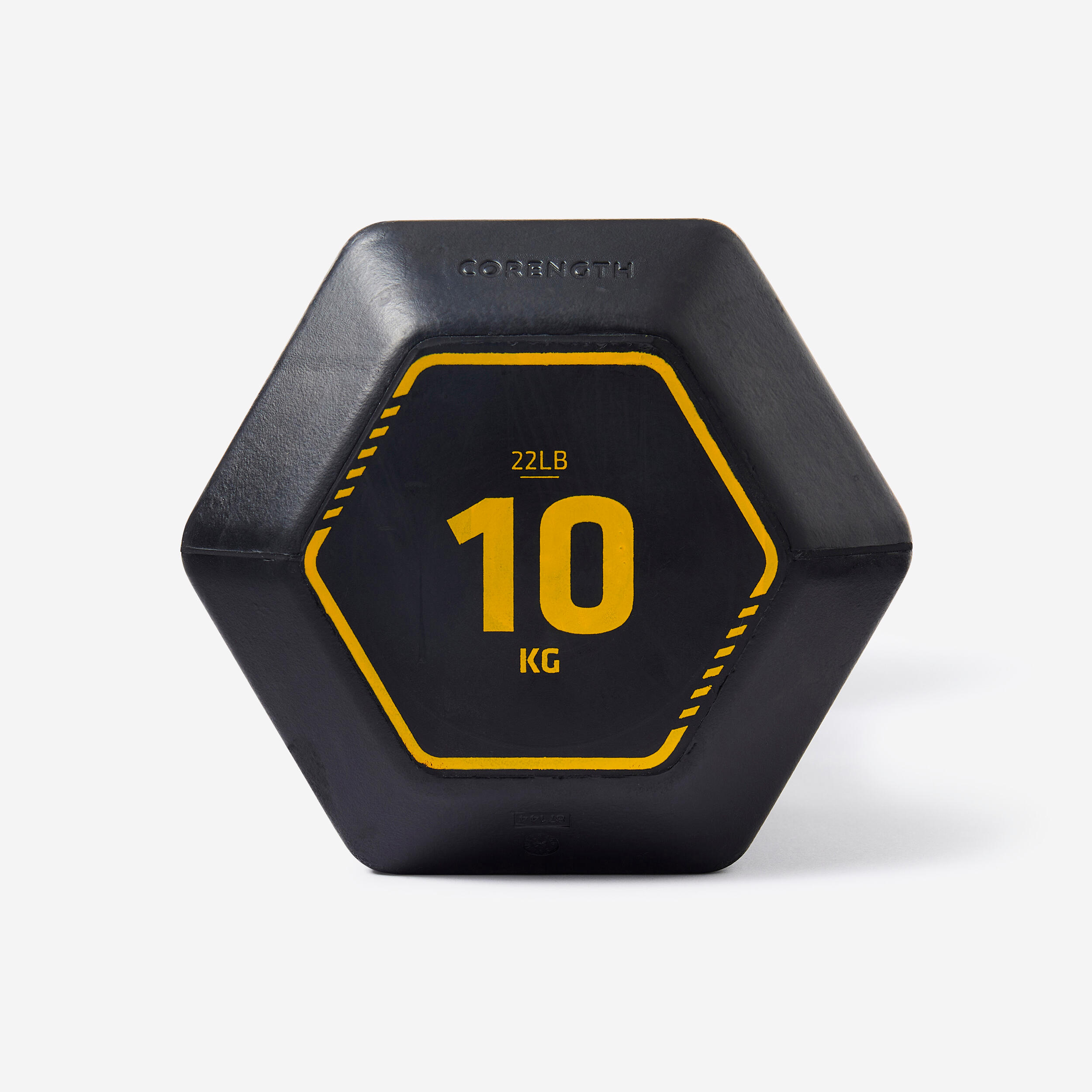 10 kg Hexagonal Dumbbell - Black