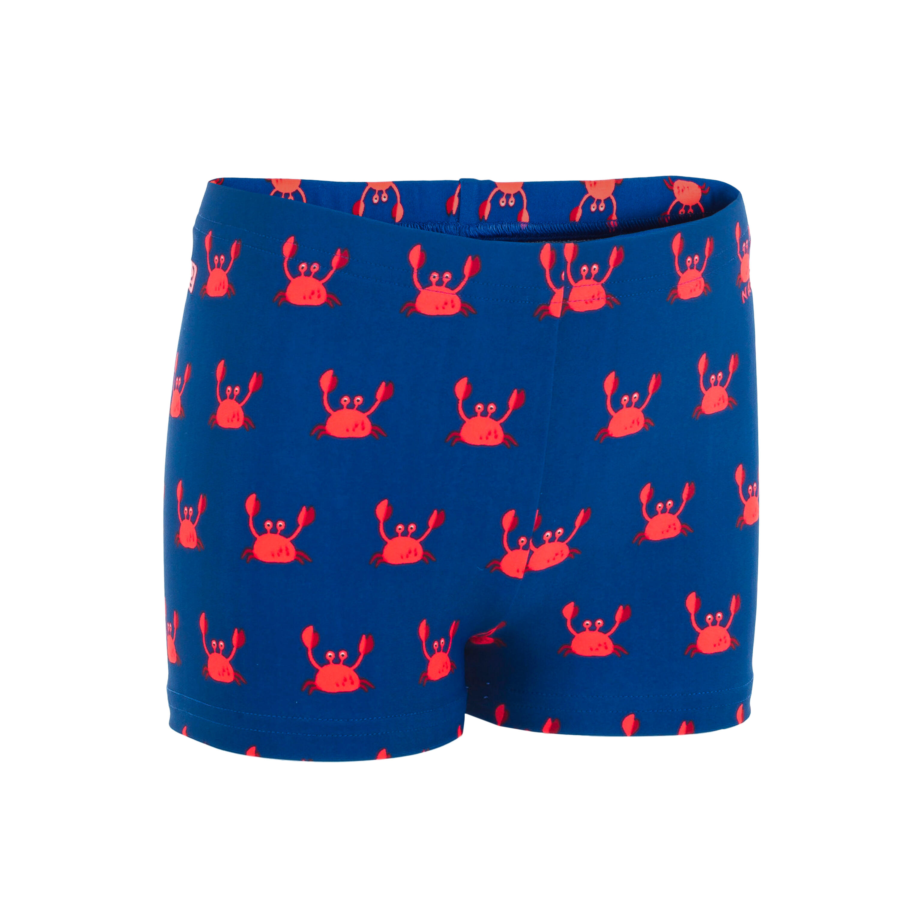 Kids' Swim Shorts - Blue Crab Print