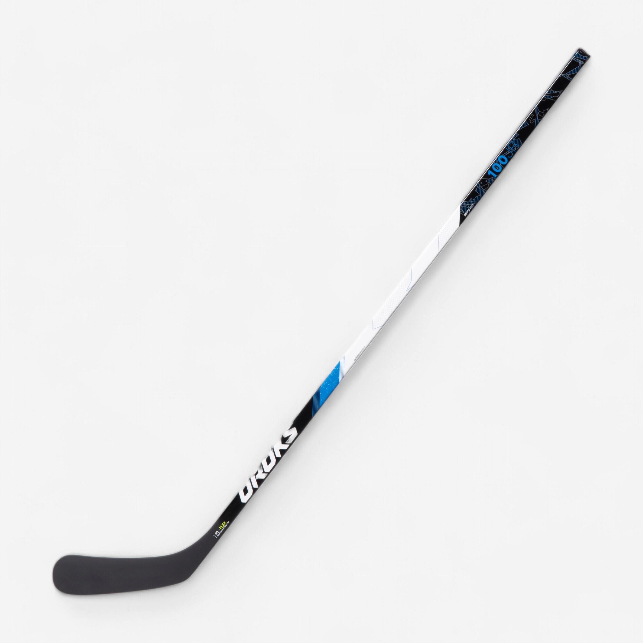 Kids' Left-Handed Hockey Stick - IHÂ 100