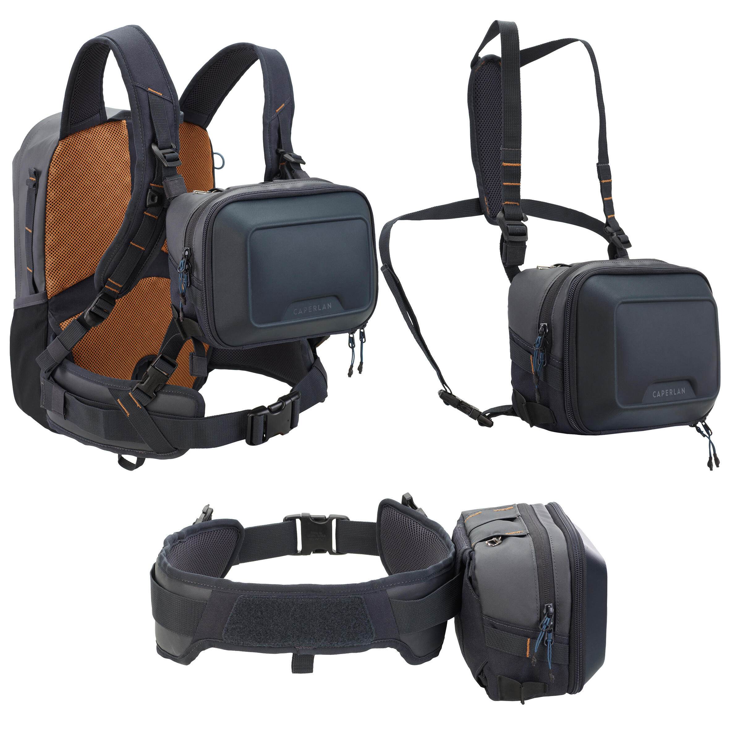 500 fishing backpack and chest pack