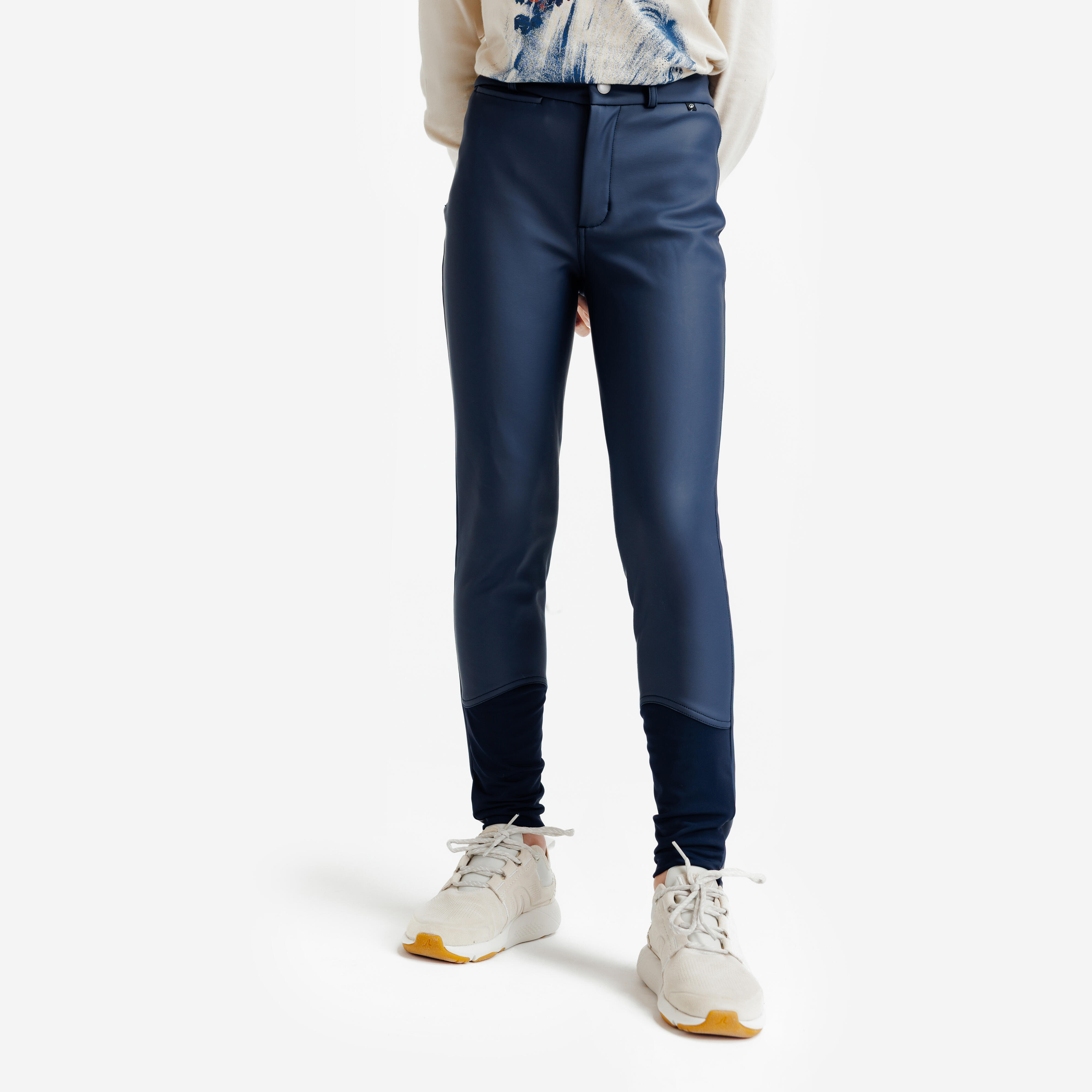 Kids' Warm and Water-Repellent Horseback Riding Jodhpurs - Kipwarm 500