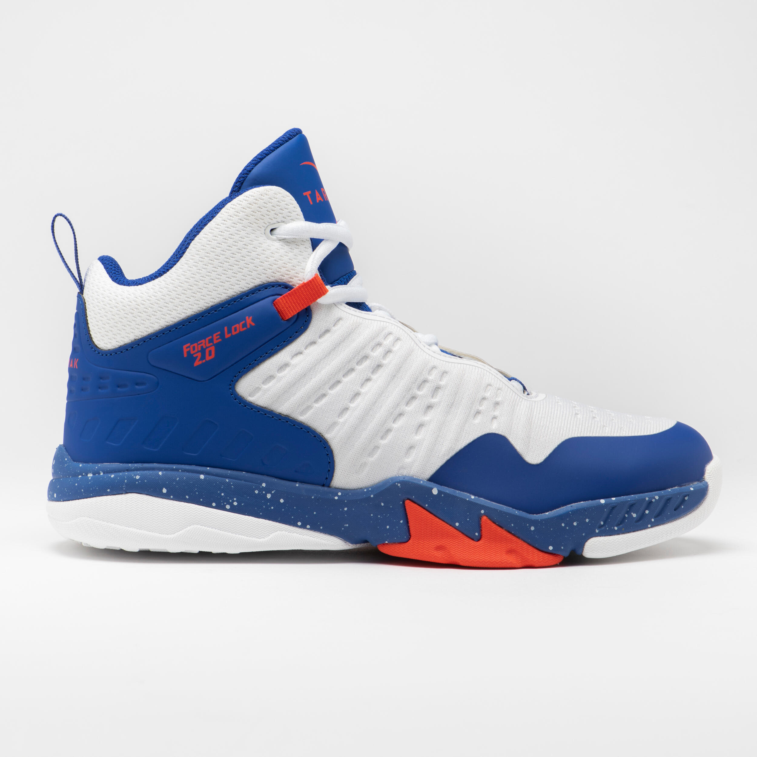Kids' Intermediate Basketball Shoes - SS 500 White/Blue/Red