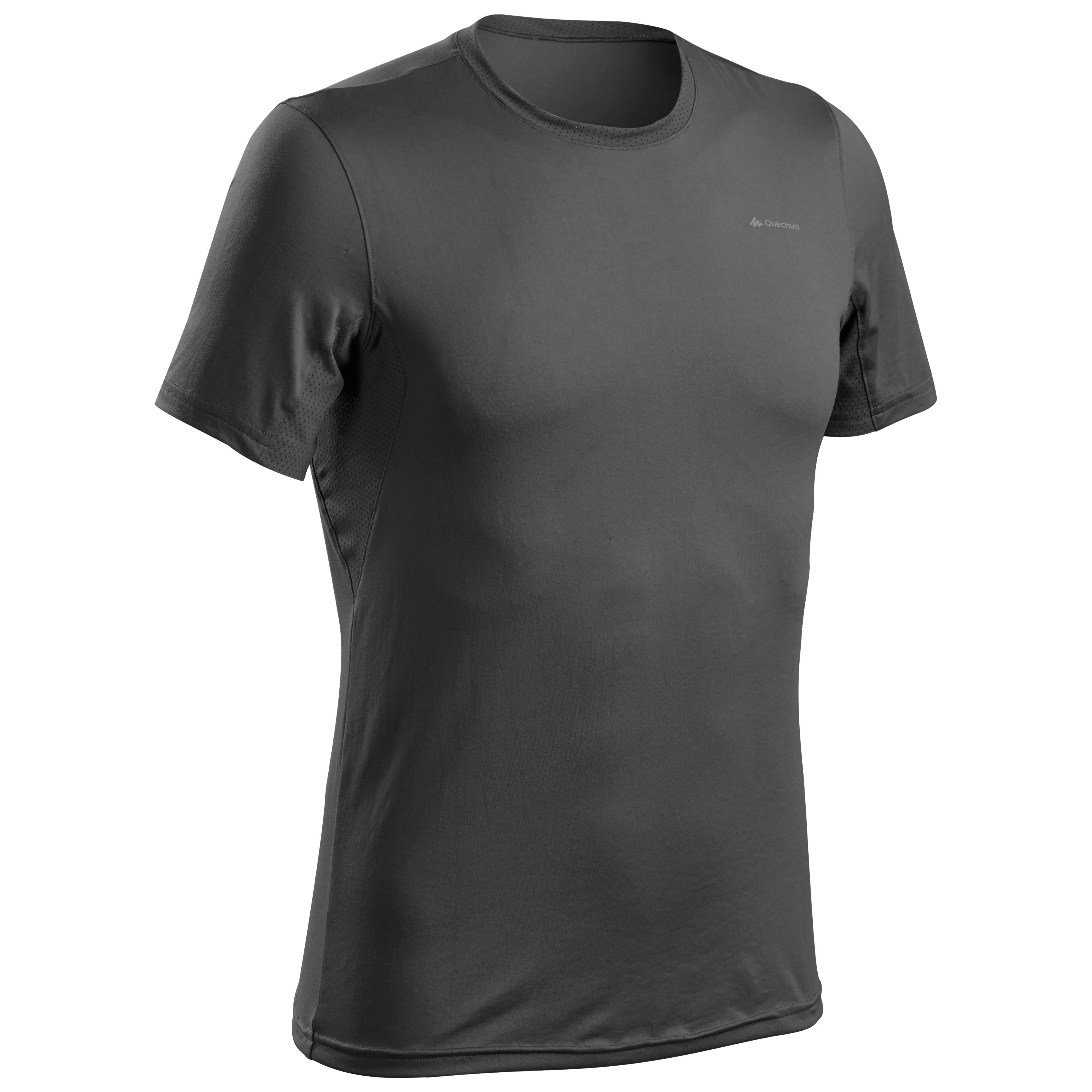 Menâs Hiking T-Shirt - MH 100 Dark Grey