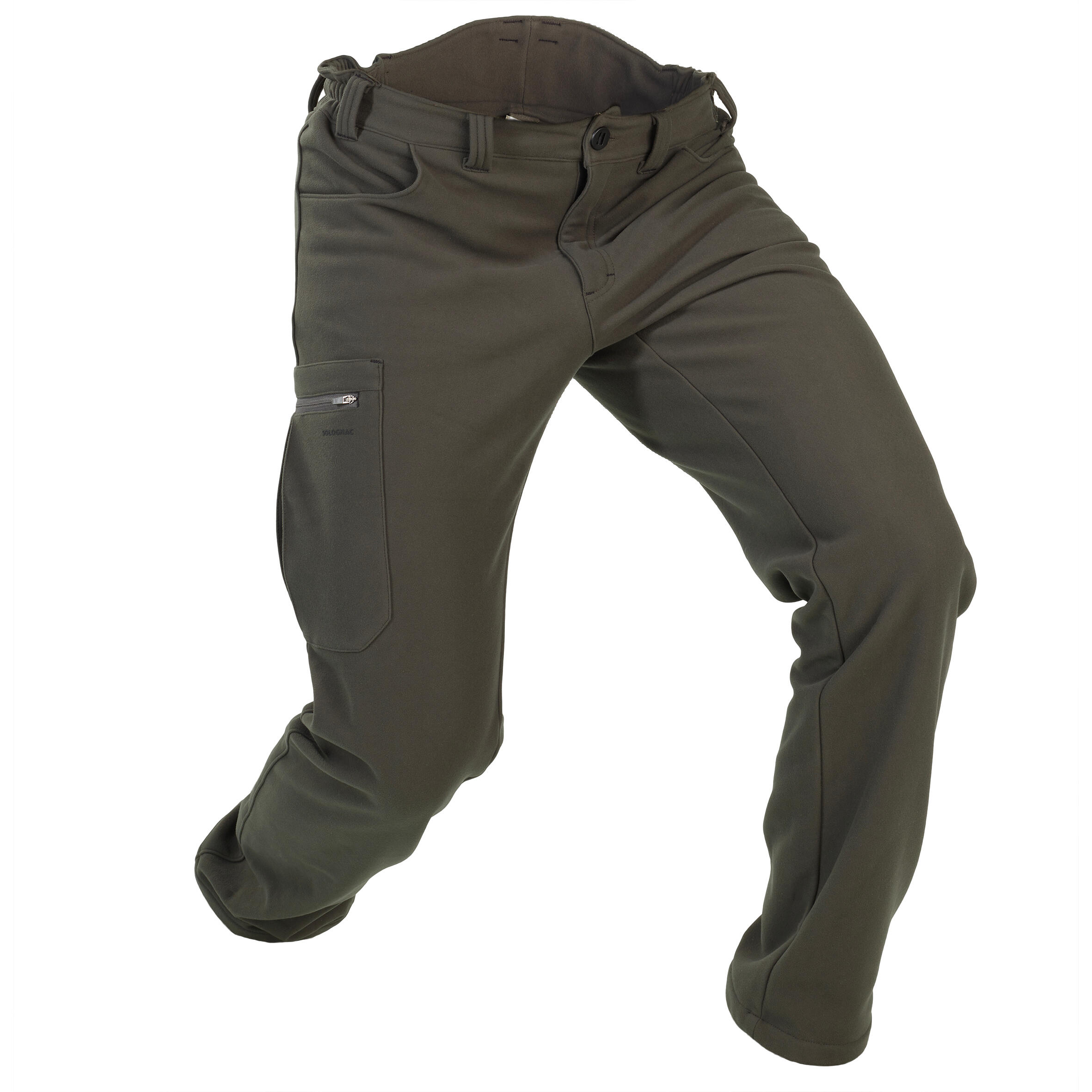 Hunting Warm Silent Fleece Trousers - 100 Green