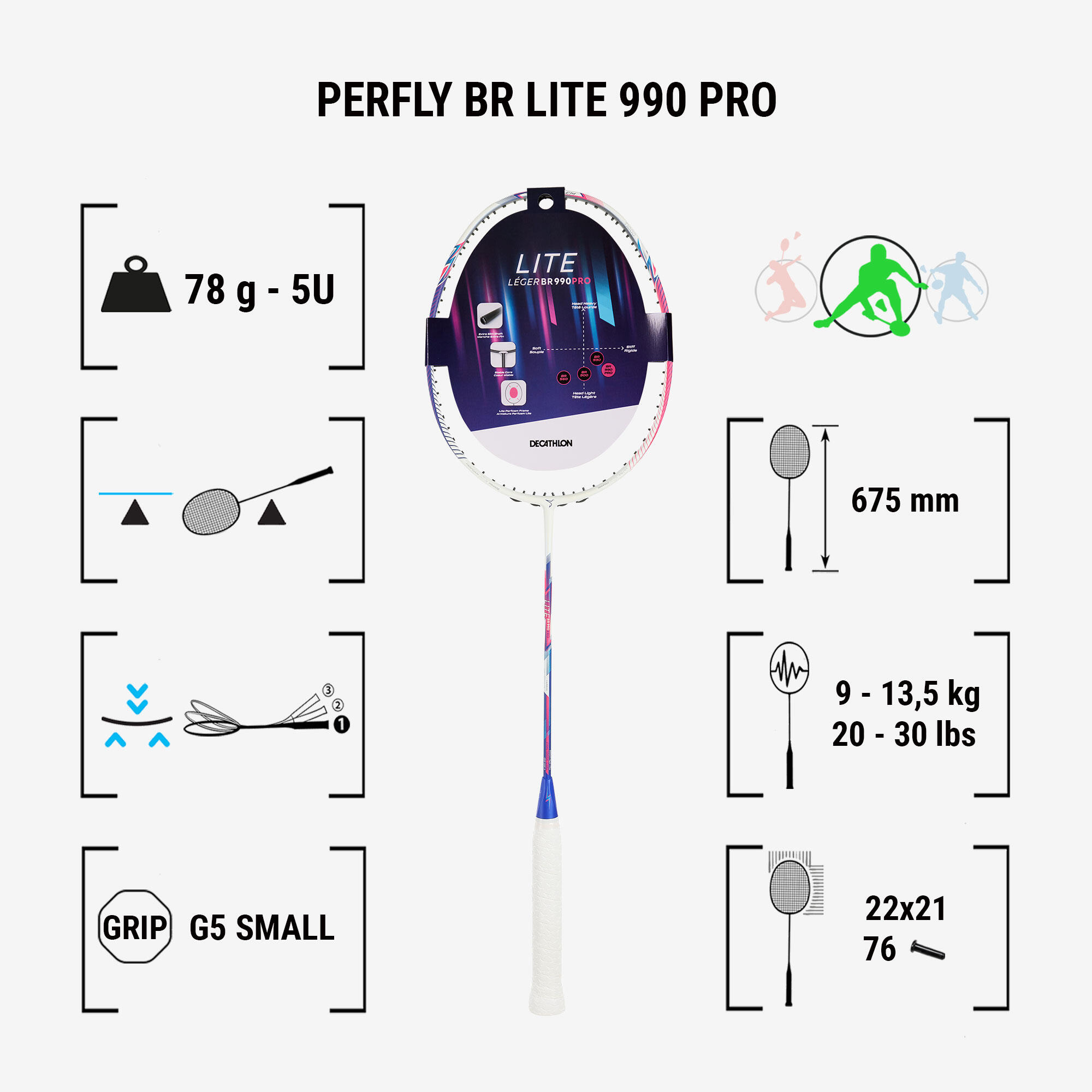 Badminton Racket BR Lite 900 Pro