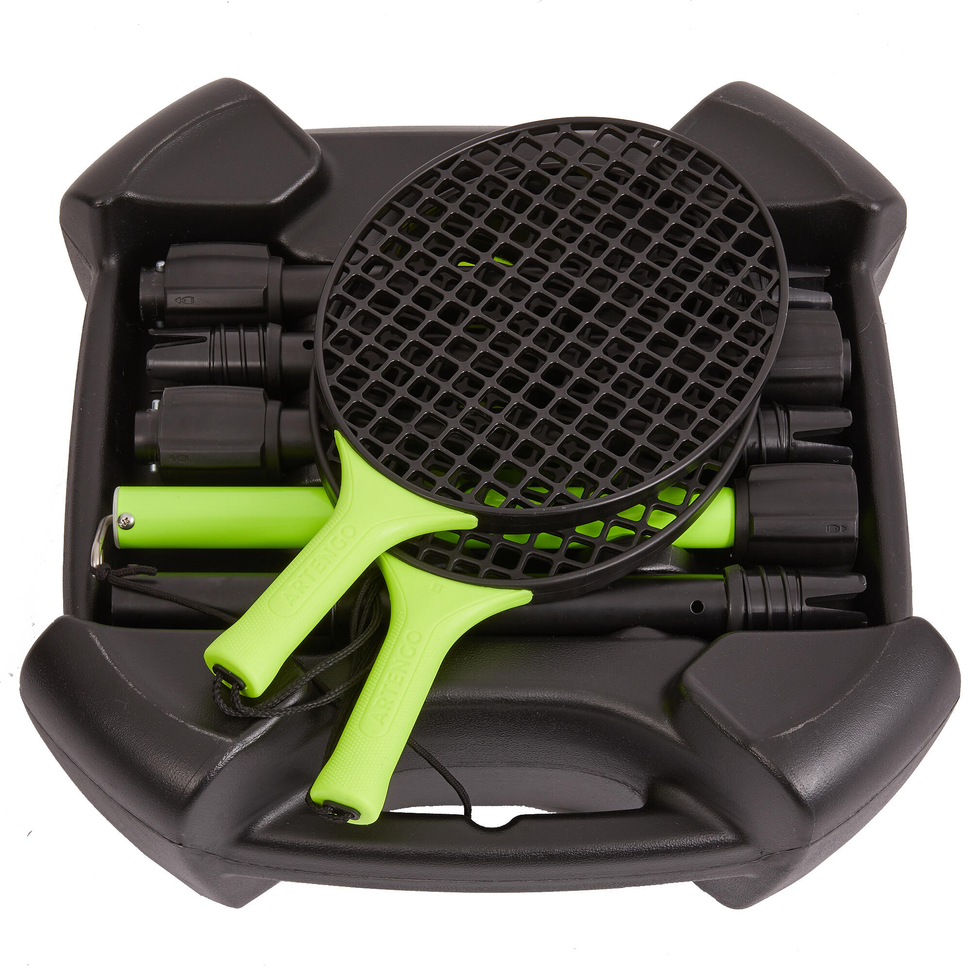 Tetherball Racket Tetherball Set (1 Post, 2 Rackets, And 1 Ball), Turnball Strong - Decathlon