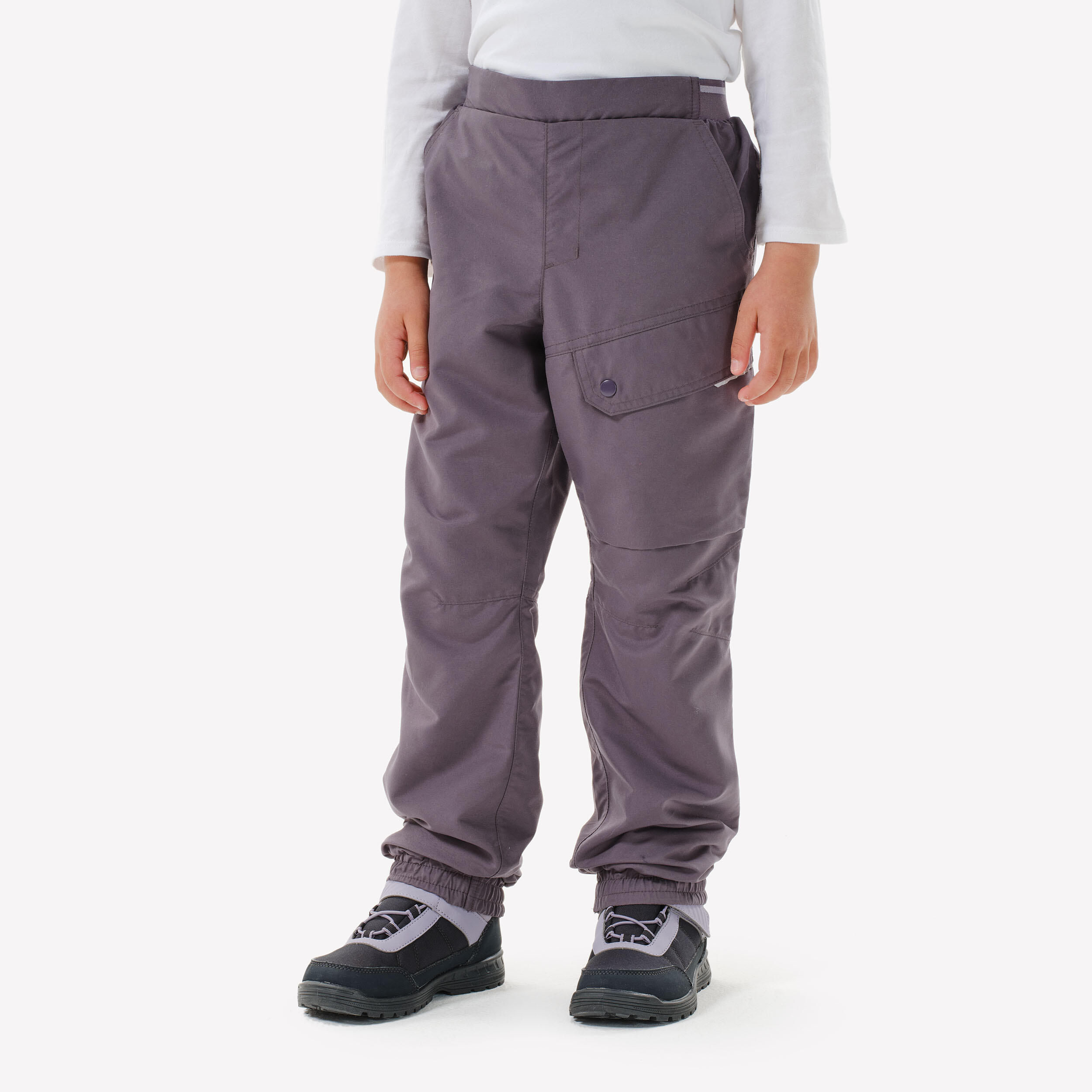 Kids' Warm Water-Repellent Winter Hiking Pants - Kids SH 100 X-Warm Ages 2-6