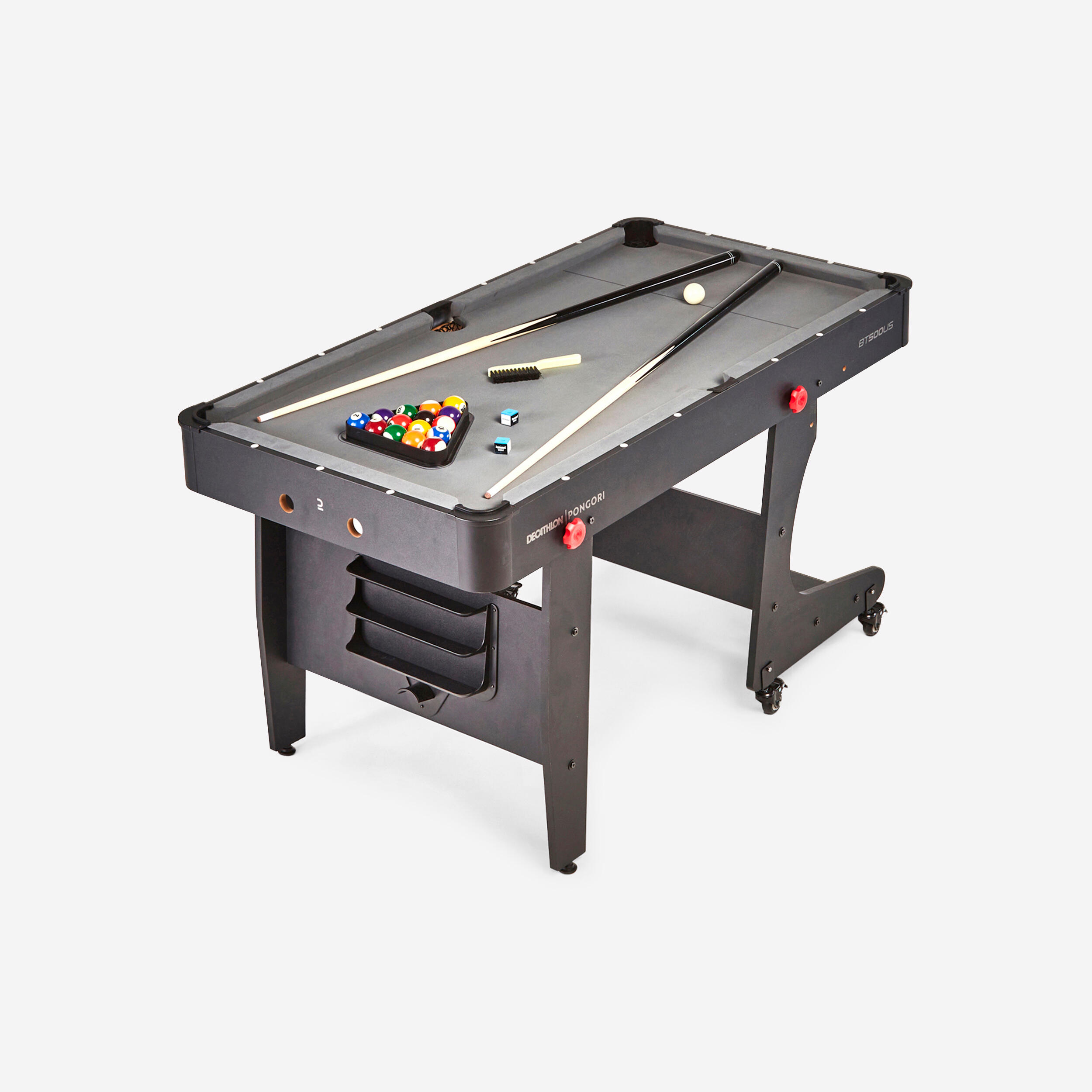 Folding Pool Table - BT 500 Grey
