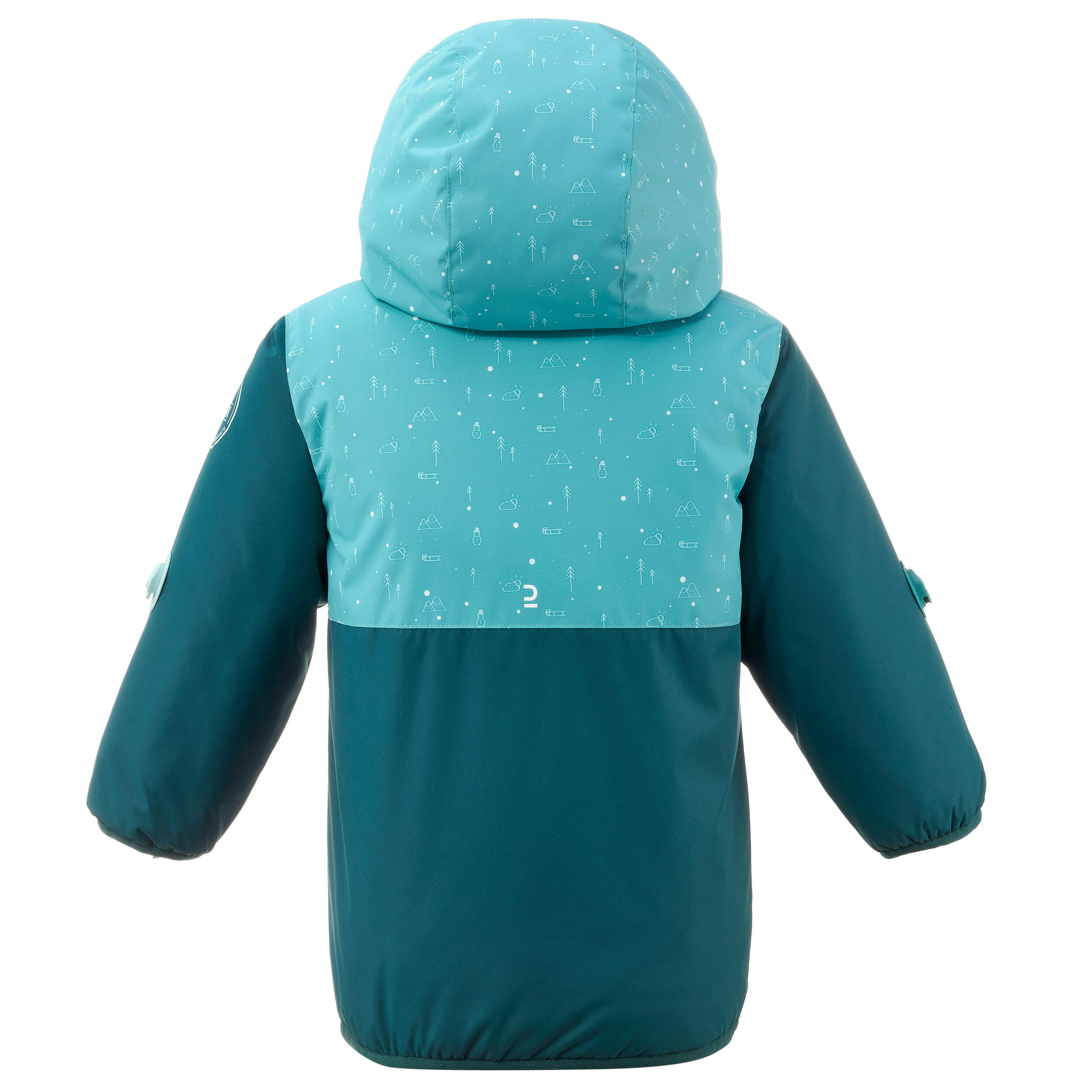 Kids' Waterproof Winter Jacket - Warm 500 Blue