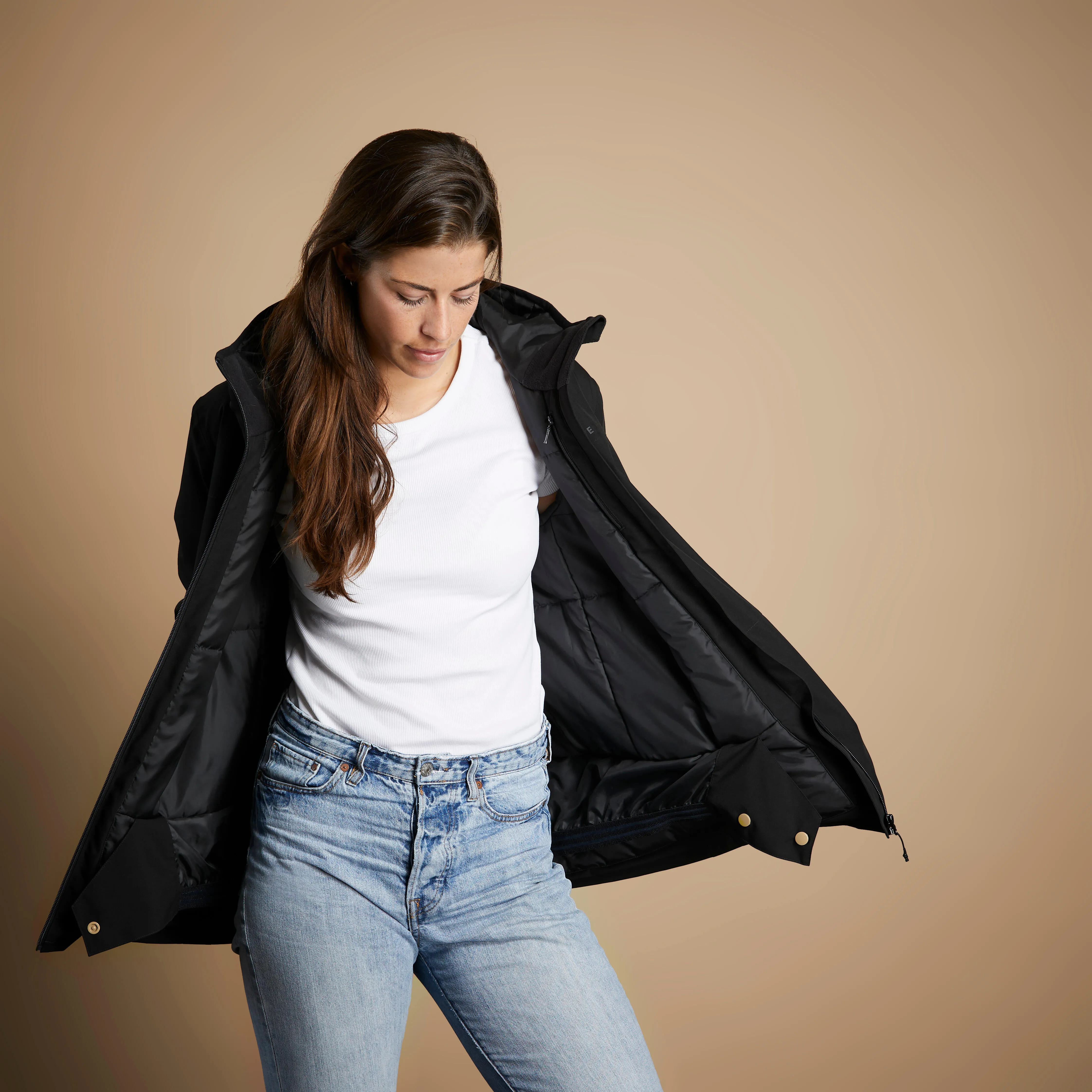 Women’s Ski Jacket - 100 Black