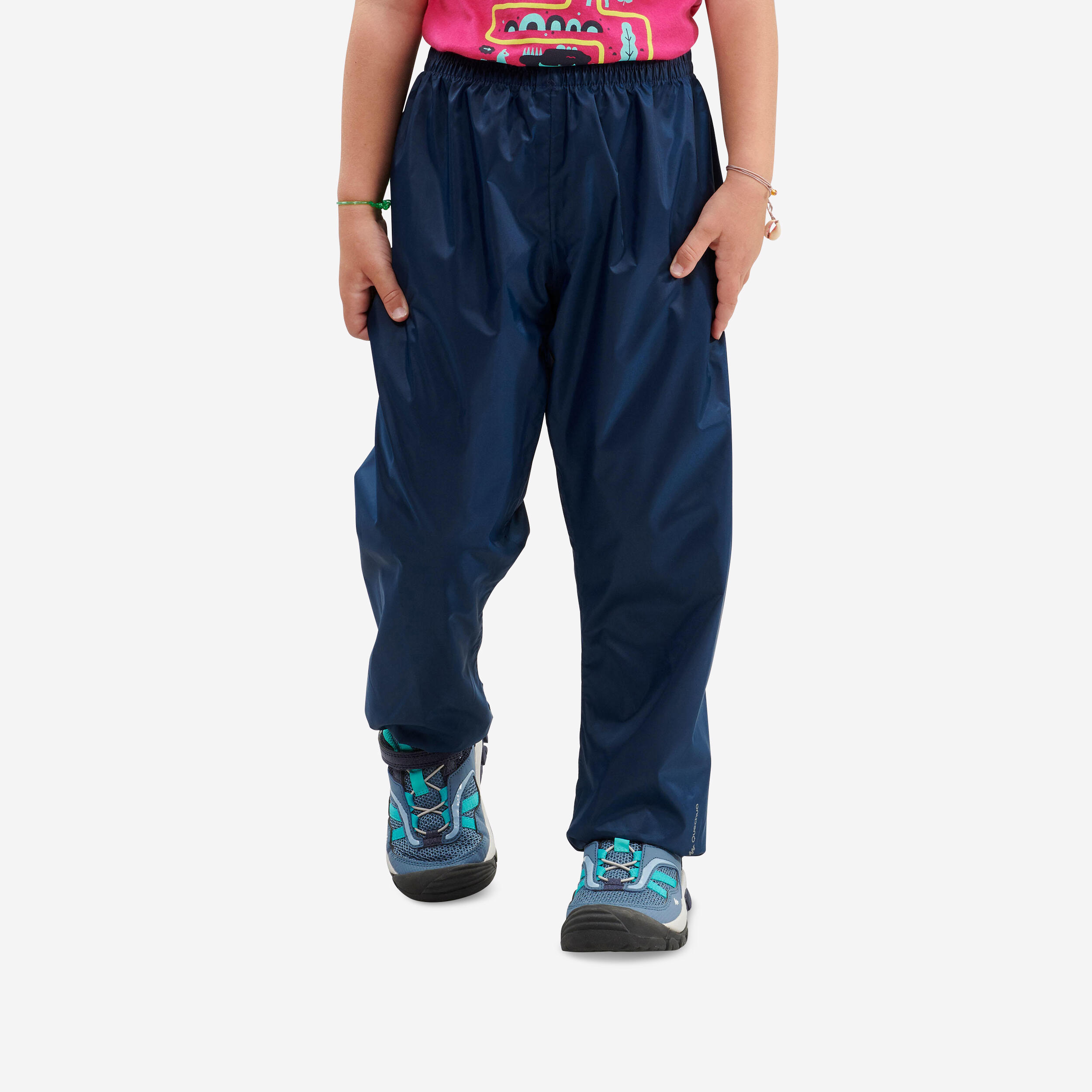 Kidsâ Hiking Rain Pants - MH 100